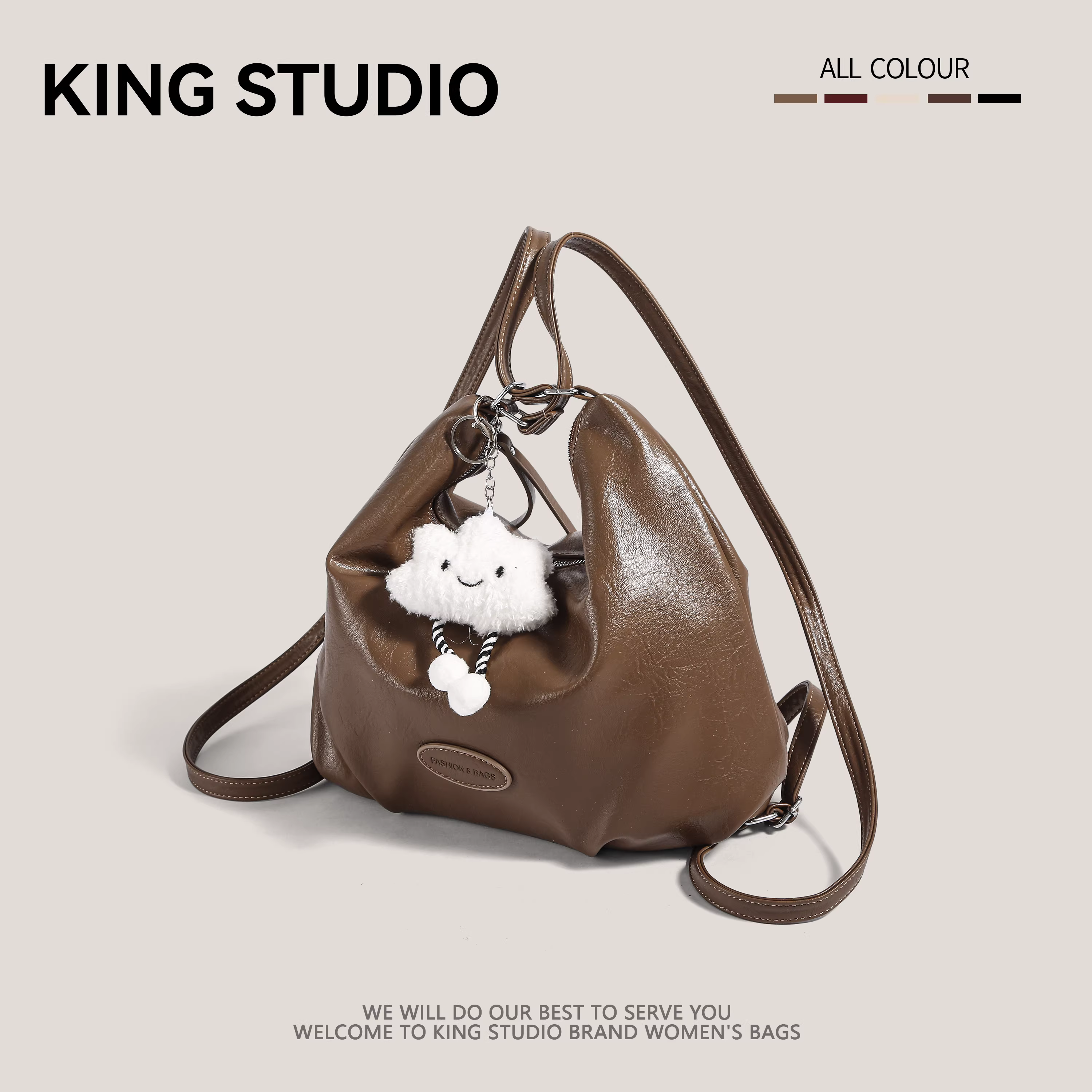 Túi đeo vai cỡ lớn dành cho nữ, mẫu mới thu đông 2025, phong cách retro thời trang Hàn Quốc, đa năng, kiểu dáng độc đáo