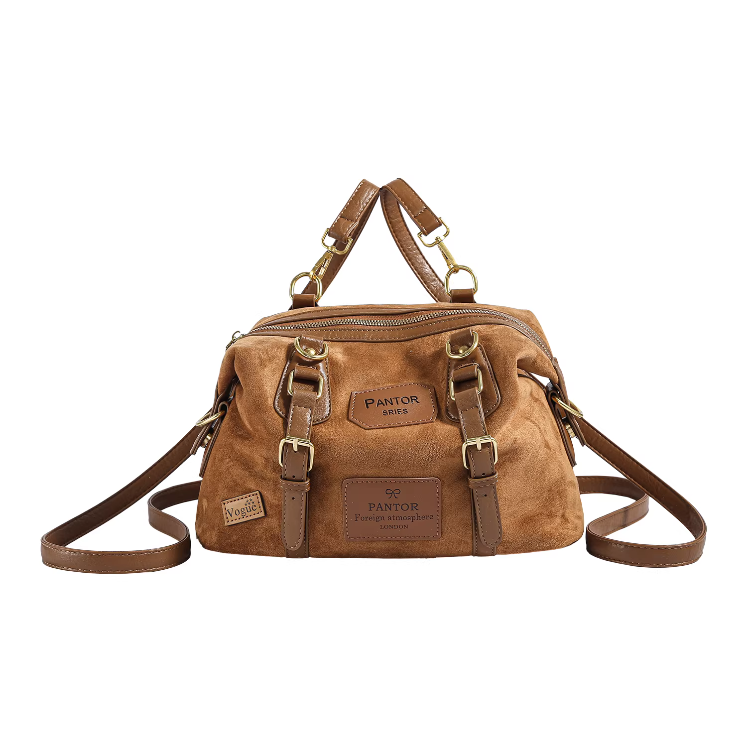 Túi da lộn cỡ lớn dành cho nữ, mẫu mới thu đông 2025, balo retro đi làm đa năng, đeo chéo một bên vai