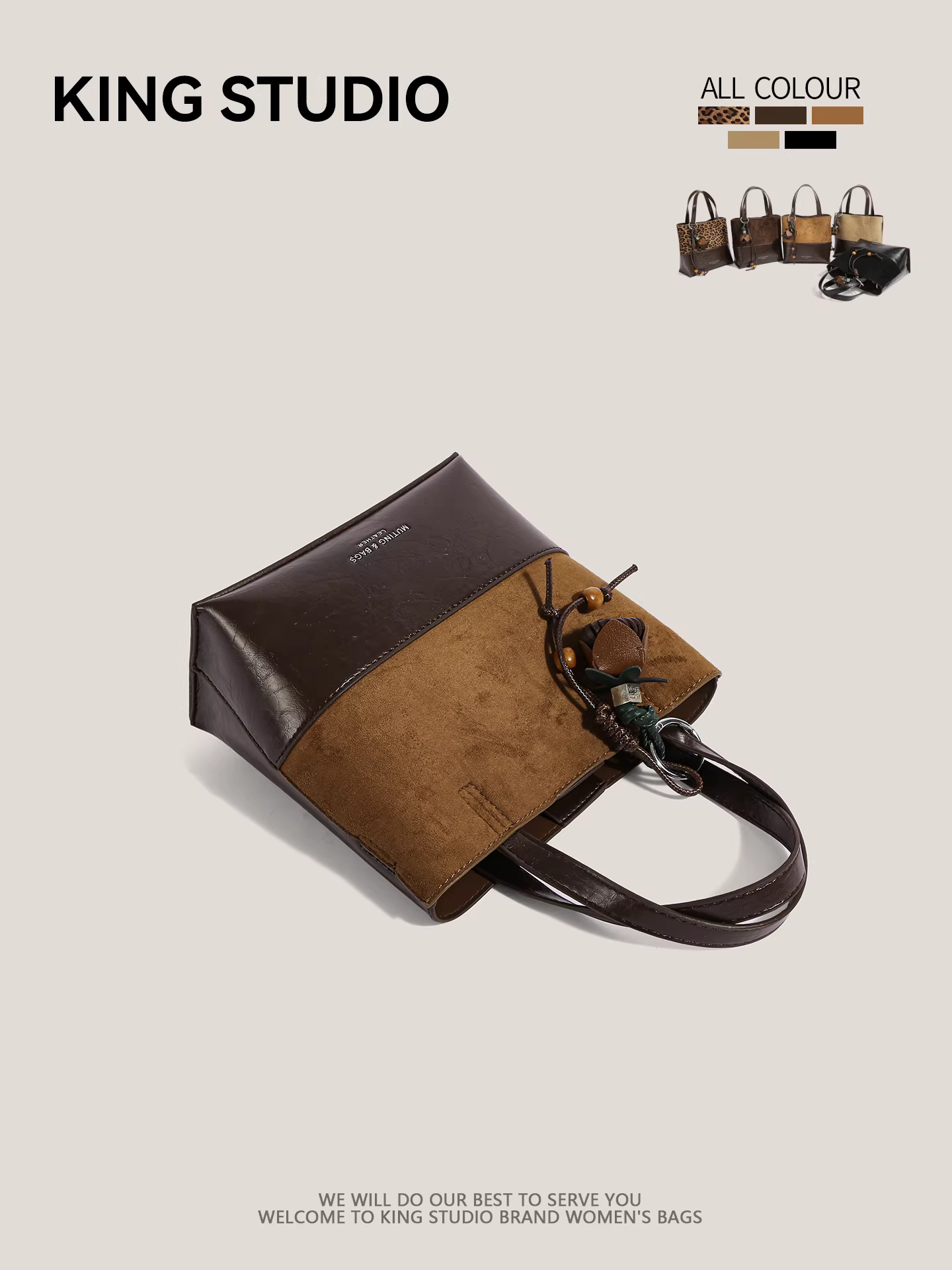 Túi xách da lộn phong cách retro dành cho nữ, mẫu mới thu đông 2025, thời trang đa năng, đeo vai, đeo chéo