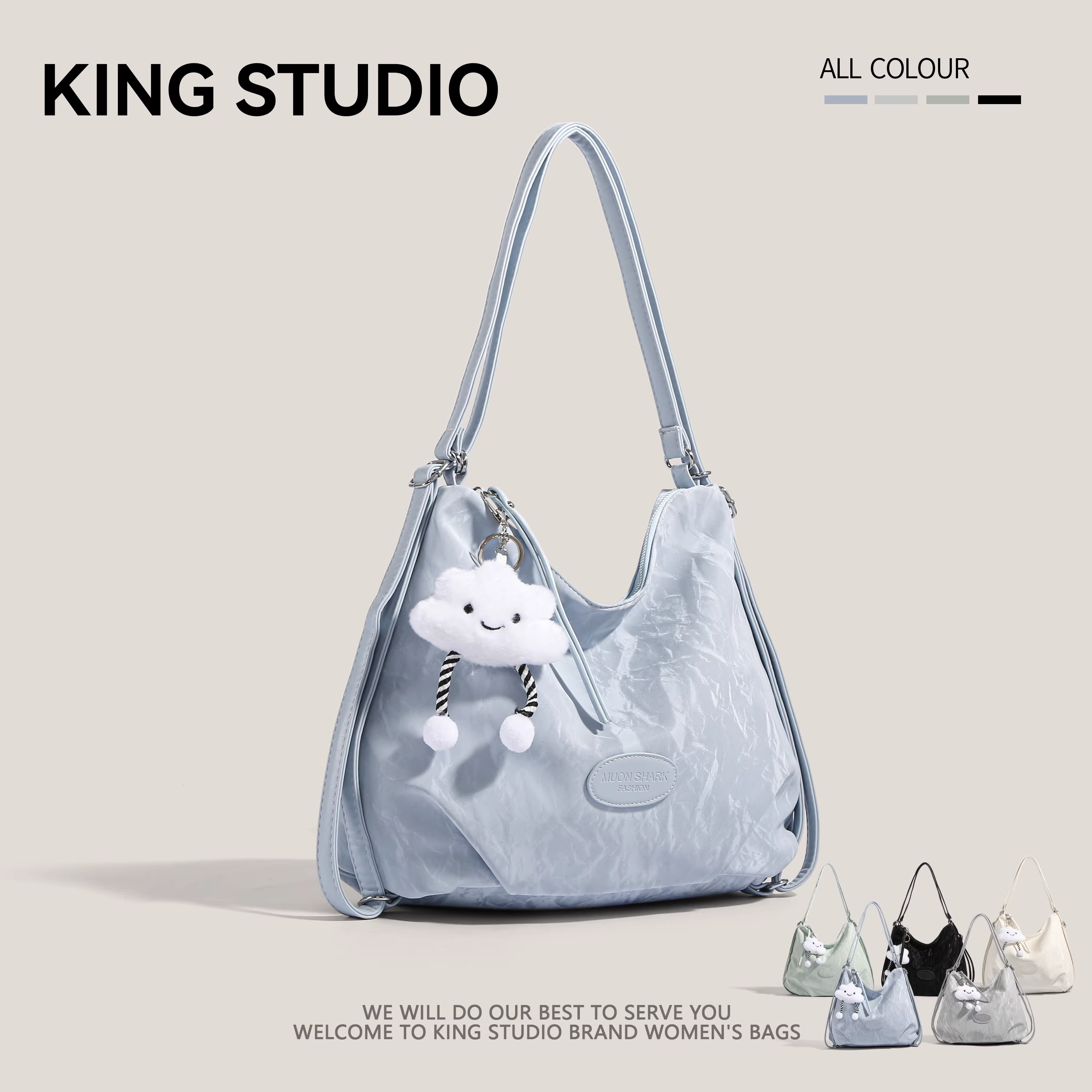 Ba lô Hàn Quốc thời trang nữ 2025, mẫu mới, đa năng, túi tote đi làm, balo học sinh, dung tích lớn