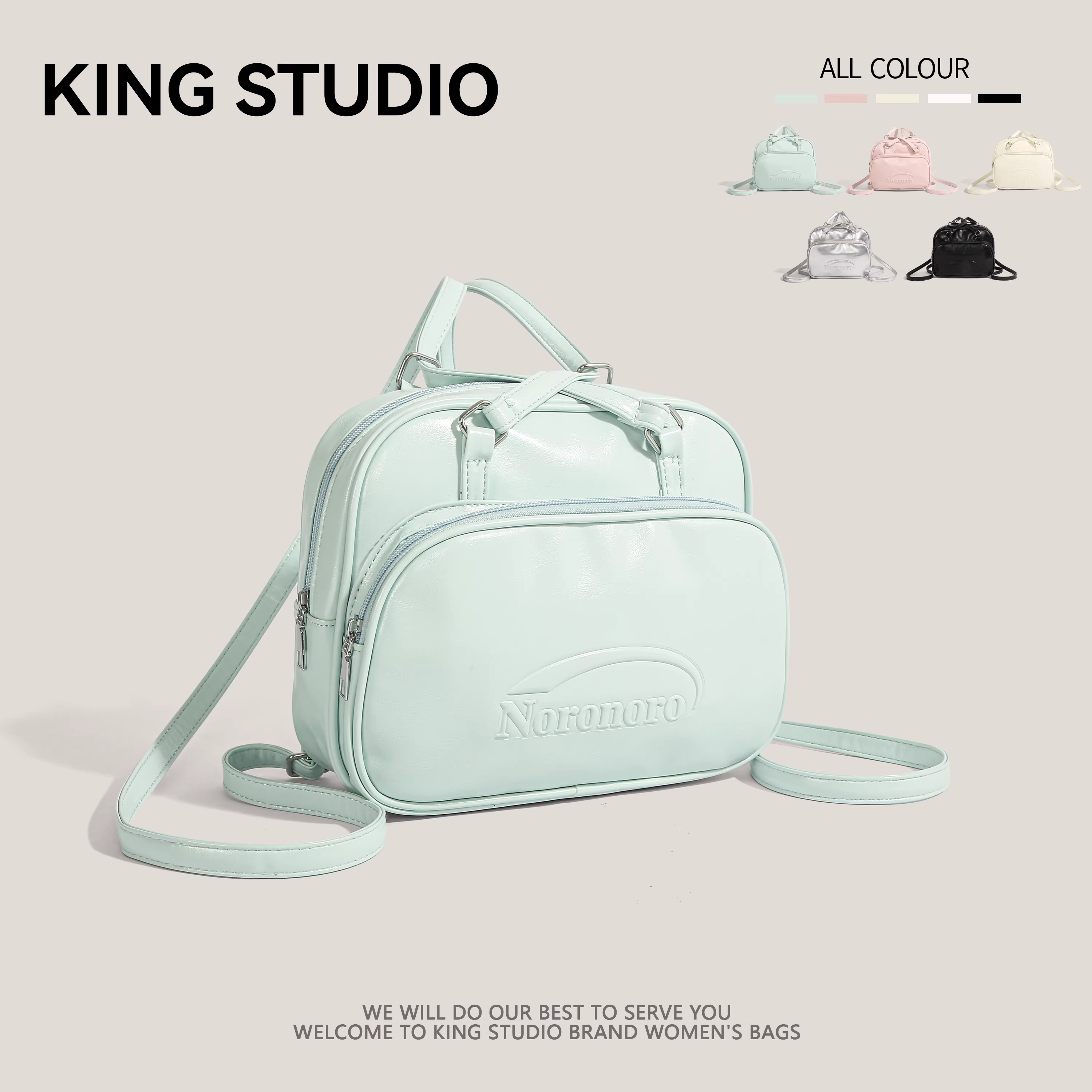 Ba lô phong cách học sinh dành cho nữ 2025, túi tote thời trang mới, túi đeo vai/chéo cỡ lớn, kiểu dáng giản dị