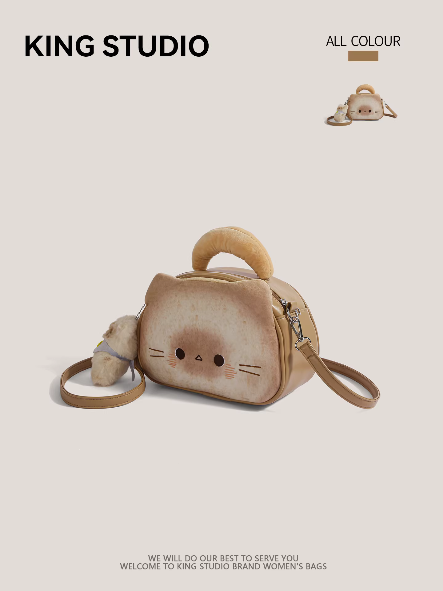 Túi xách mèo con dễ thương dành cho nữ 2025, thiết kế độc đáo mùa hè mới, đa năng, đeo vai, đeo chéo