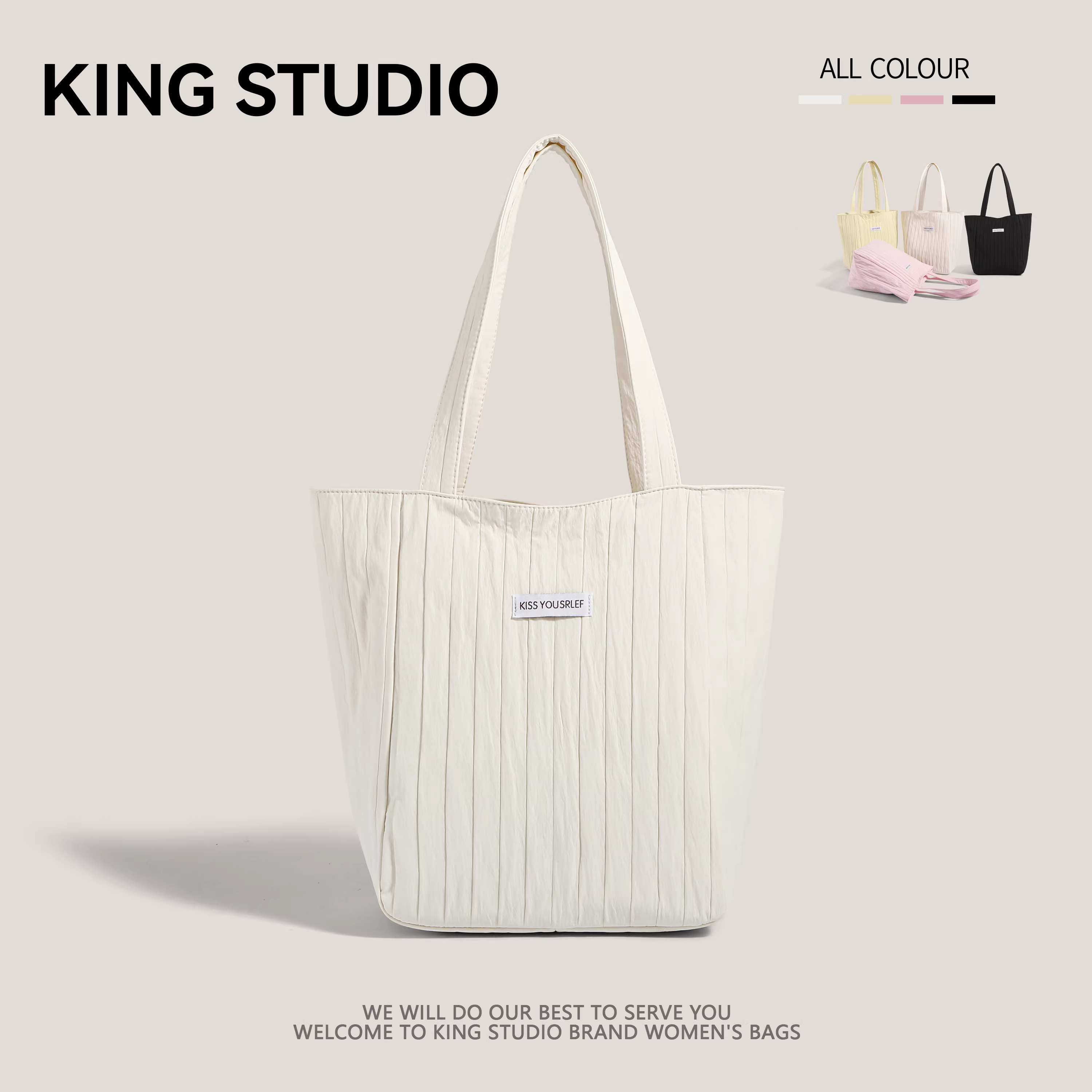 Túi vải bố cỡ lớn dành cho nữ, mẫu mới 2025, thời trang đơn giản, túi đeo vai cho sinh viên, túi tote đa năng đi làm