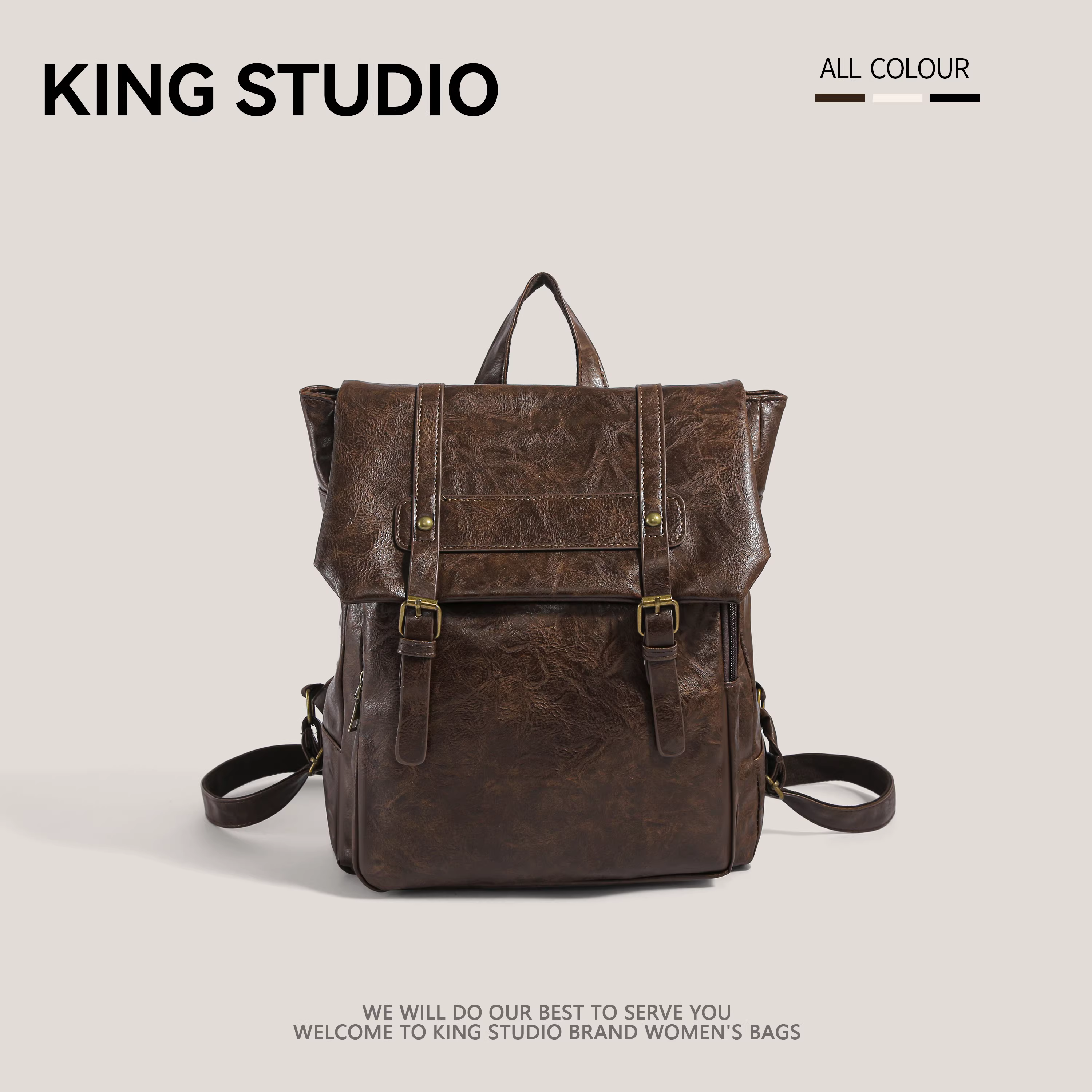 Ba lô retro nữ thời trang mới 2025 phong cách preppy, dung tích lớn, balo đi học, balo đi làm, túi tote