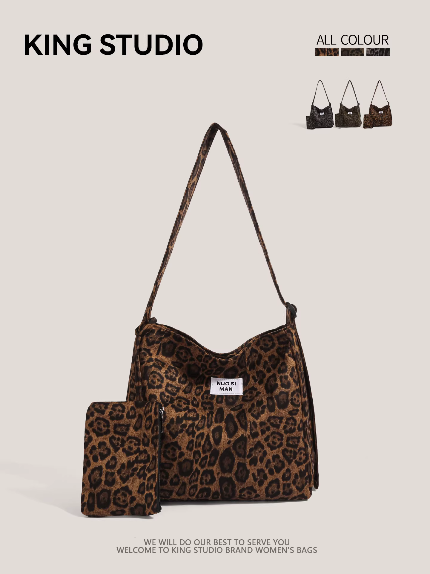 Túi đeo chéo họa tiết da báo thời trang thu đông dành cho nữ 2025, kiểu dáng mới, đa năng, phong cách retro, dùng đi làm, đi chơi