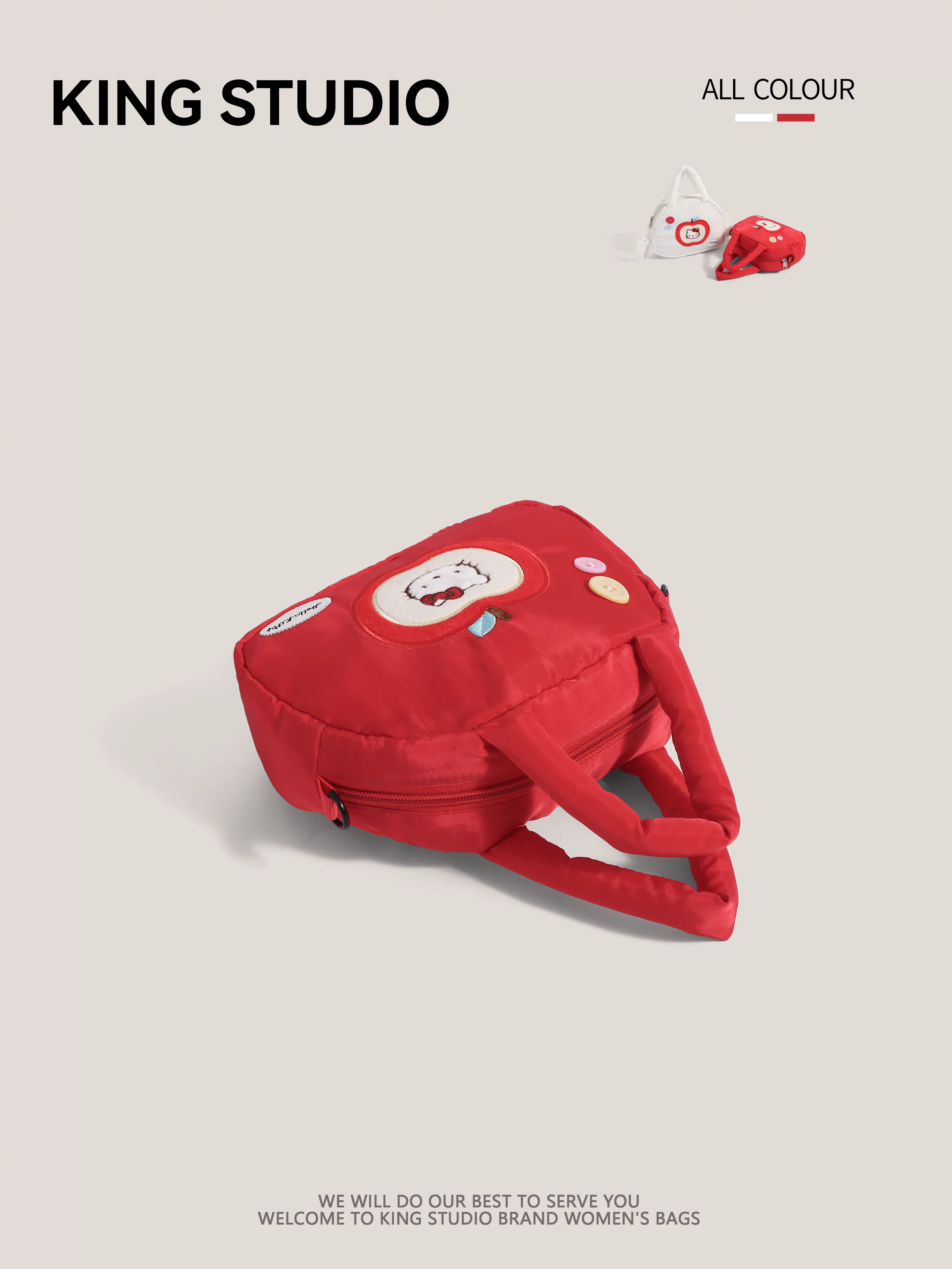 Túi xách Hello Kitty dễ thương dành cho nữ, mẫu mới 2025, túi đeo chéo hoạt hình Hello Kitty, túi đựng đồ