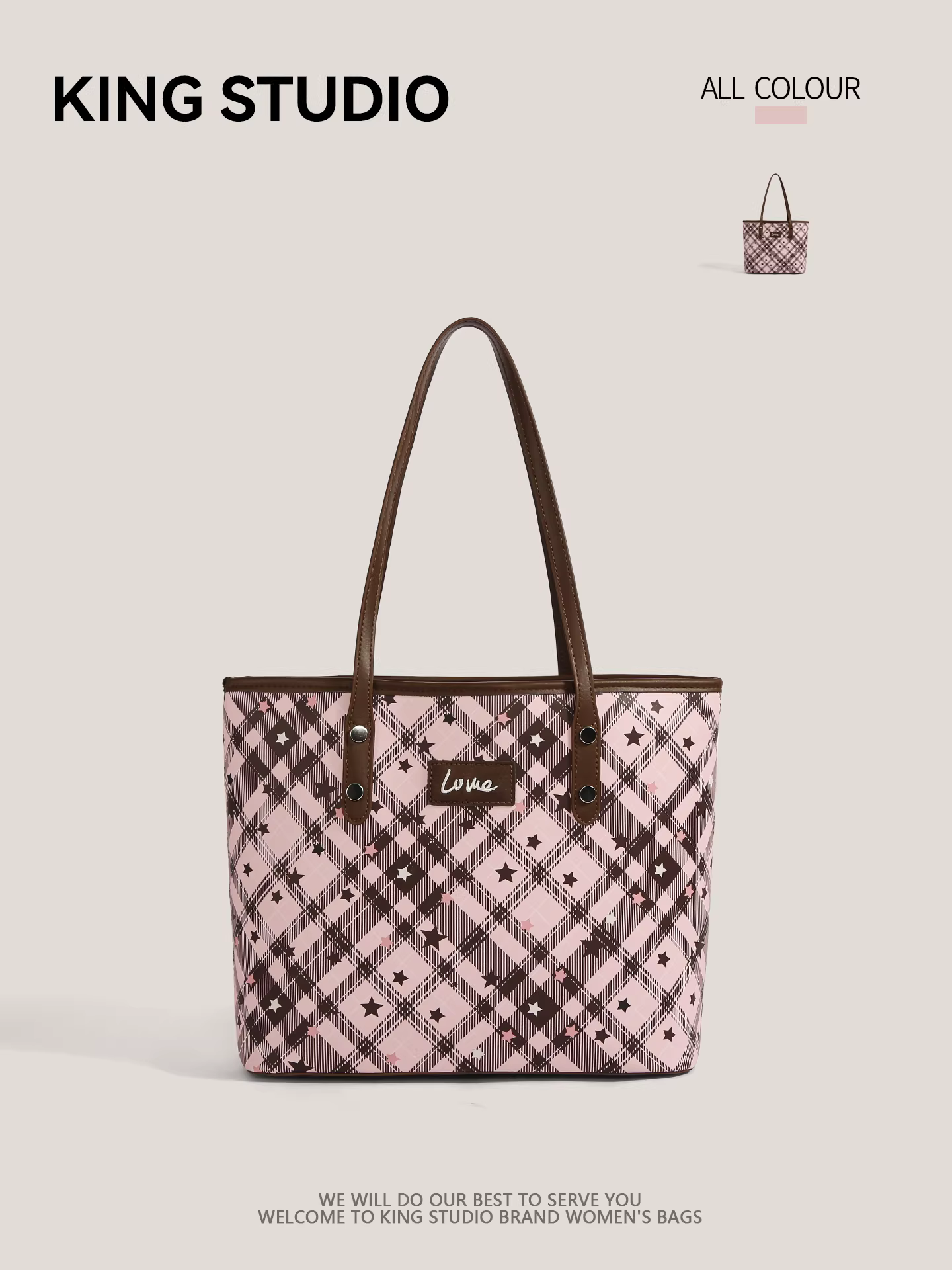 Túi tote kẻ caro cỡ lớn dành cho nữ, mẫu mới 2025, đa năng, thời trang, đơn giản, tiện dụng, đeo vai, xách tay