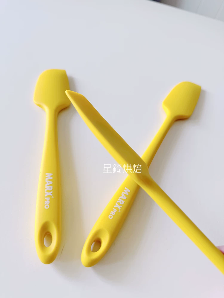 Dụng cụ làm bánh, thìa phết kem bơ macaron bằng silicon mềm tích hợp, xuất khẩu