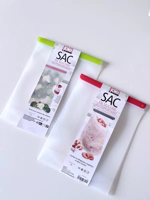 Túi bảo quản thực phẩm silicon Canada, túi trữ thực phẩm cấp thực phẩm kín khí dùng cho tủ lạnh, tủ đông, túi trữ đồ nhà bếp, chất liệu silicon