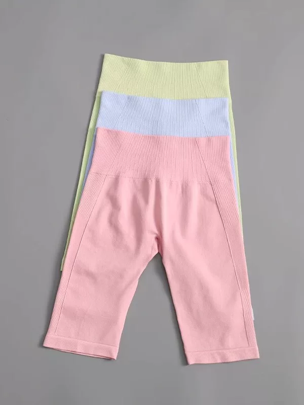 Quần short tập thể dục nữ, ôm sát, cạp cao, nâng mông, quần tập yoga, quần short thể thao đạp xe nhanh khô, quần short chạy bộ dài vừa phải cho mùa hè.