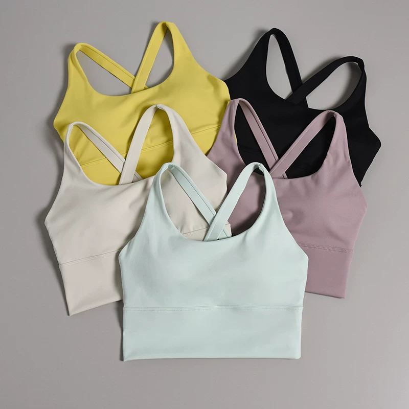 Áo ngực thể thao dành cho nữ, nâng ngực, lưng đẹp, áo tập yoga, tập gym, chạy bộ chuyên nghiệp, đồ lót chống sốc cường độ cao, mùa hè