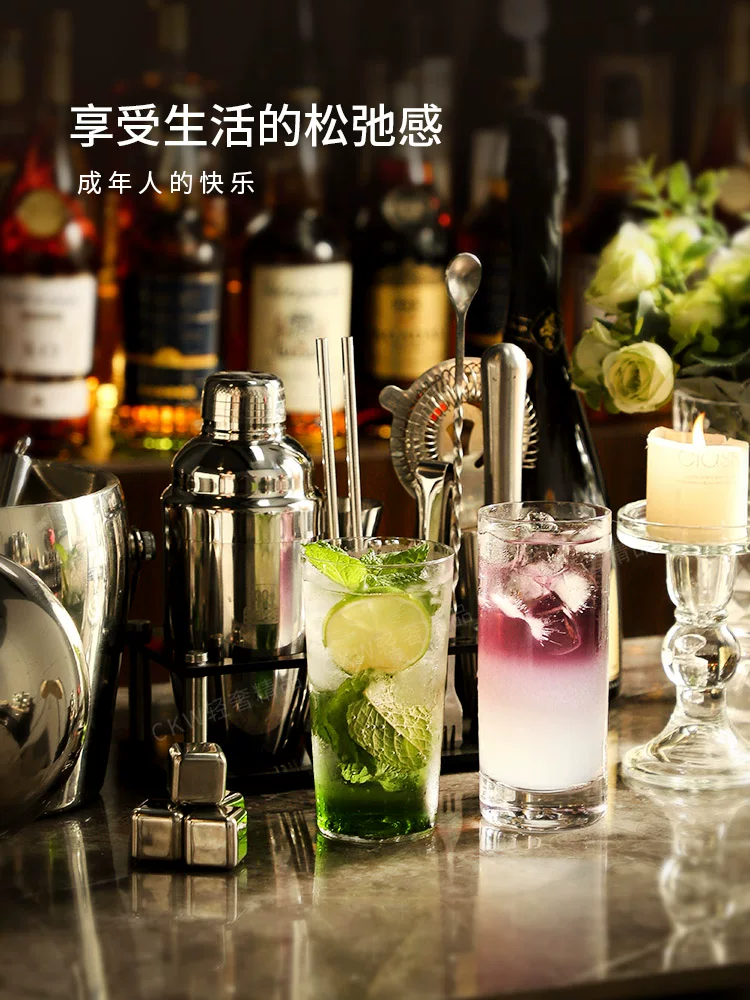 Ly cocktail trà đá Long Island CKW, ly Mojito cao cấp, ly pha chế kiểu Nhật, ly Colin