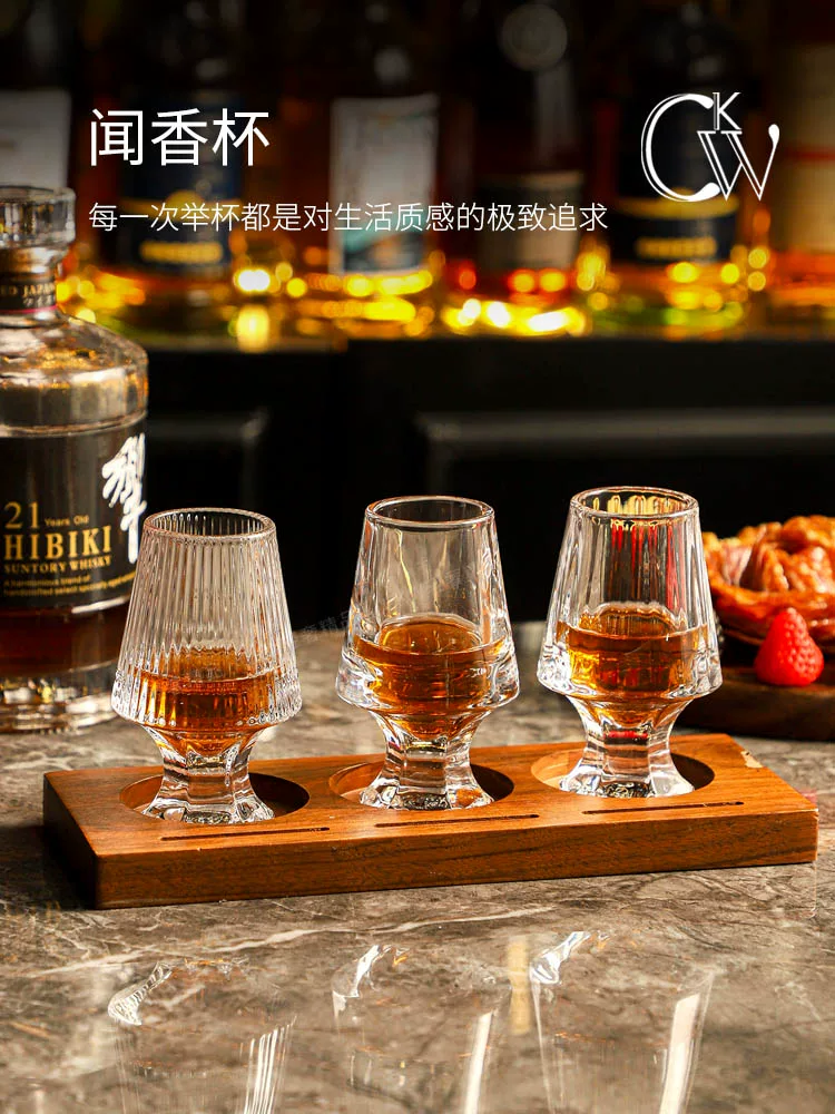 Ly rượu CKW, ly rượu cao cấp cắt tinh xảo, ly rượu mạnh, ly nếm rượu đáy dày, ly rượu cổ điển