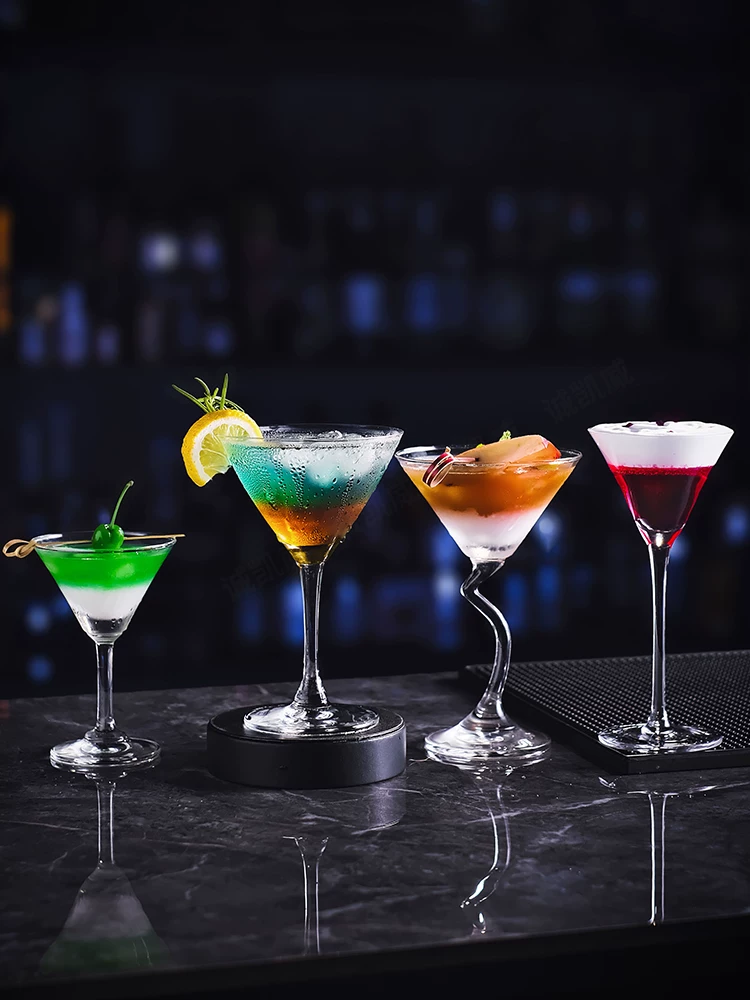 Ly cocktail pha lê sáng tạo, kiểu dáng thời thượng, ly rượu martini, ly rượu sâm banh, ly margarita