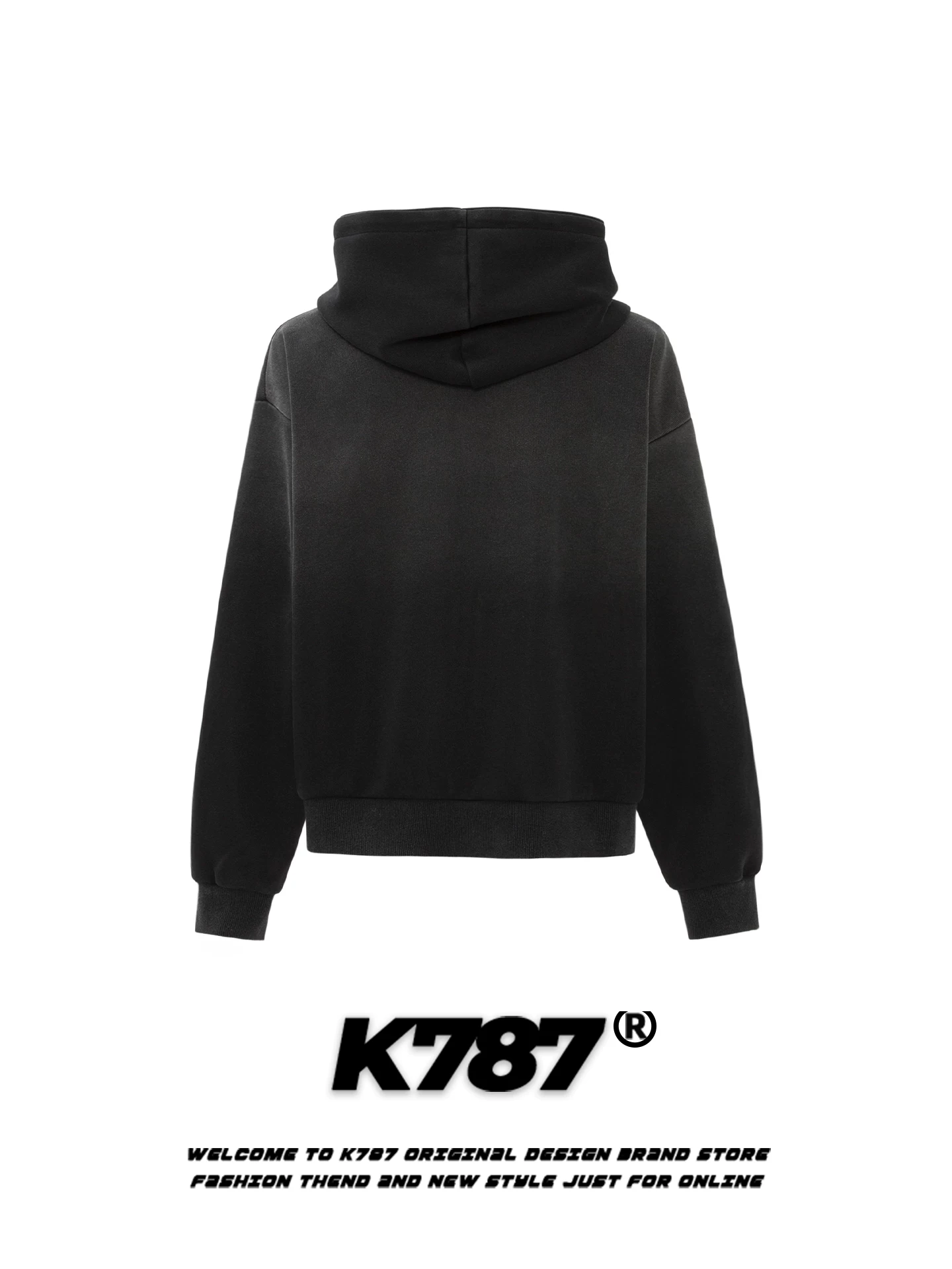 Áo khoác cardigan có mũ trùm đầu in chữ kiểu Mỹ cổ điển, phong cách retro, unisex, rộng rãi, hợp thời trang, dành cho cặp đôi.