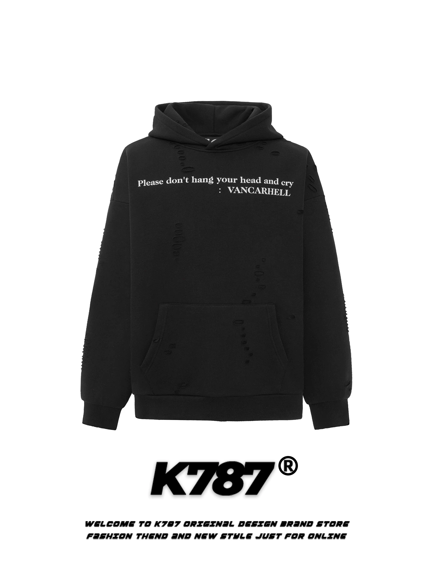 Áo hoodie có mũ trùm đầu kiểu Mỹ đơn giản, gọn gàng K787 dành cho nam và nữ, in chữ, dáng rộng, áo khoác hoodie đôi lót lông cừu.