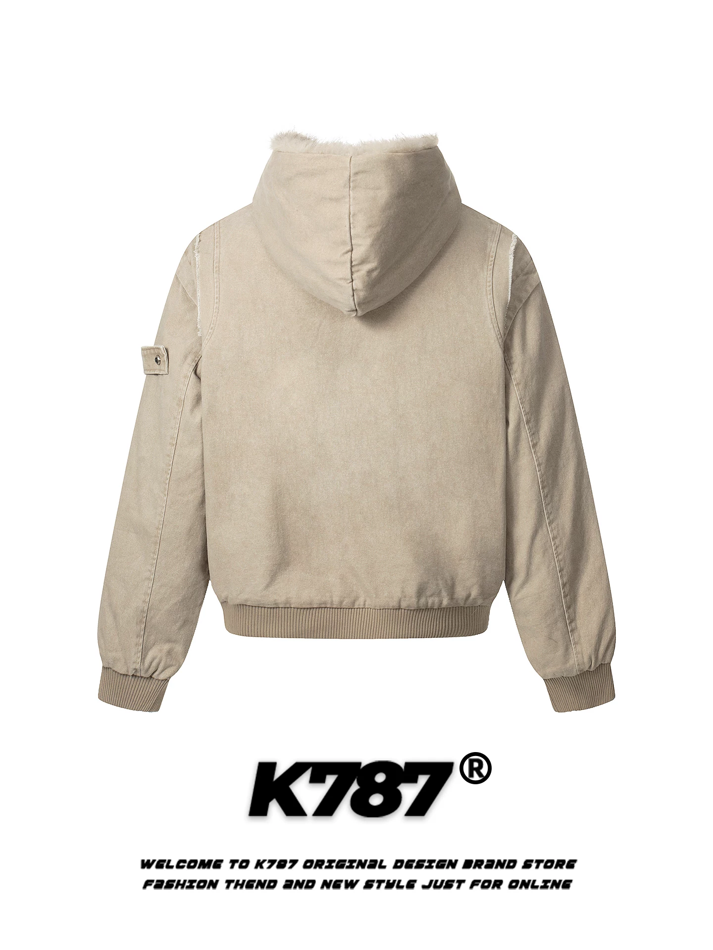Áo khoác kiểu Mỹ cổ điển K787, thời trang, phong cách retro, chất liệu cotton, dành cho nam và nữ, áo đôi, áo khoác cotton phong cách vintage.