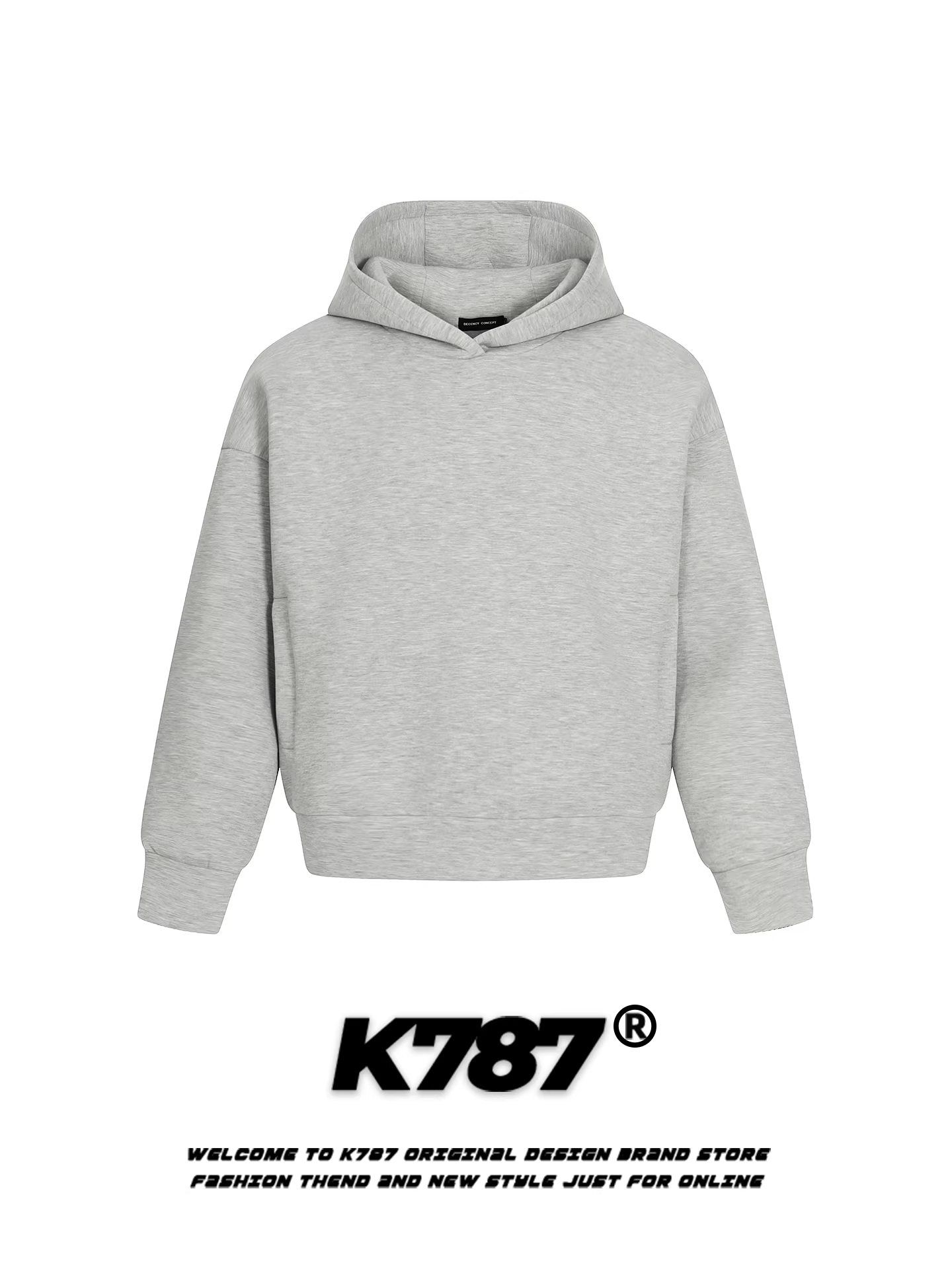 Áo hoodie K787 kiểu Mỹ cổ điển, đơn giản, có mũ, dành cho nam và nữ, thương hiệu thời thượng, dáng rộng, phong cách thường ngày, đa năng.