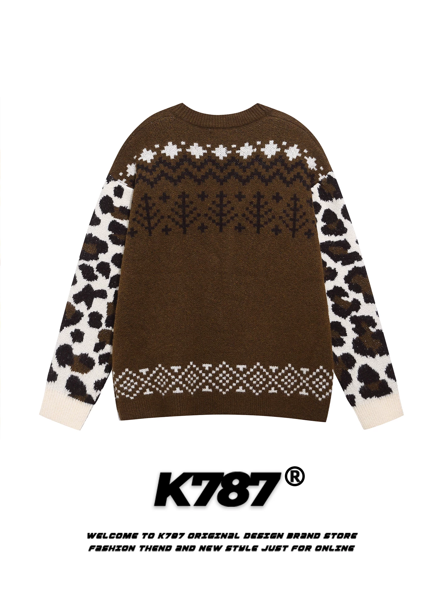 Áo len cardigan cổ chữ V kiểu Mỹ cổ điển dễ thương K787 dành cho nữ, mềm mại và trẻ trung, áo khoác dệt kim phối màu dành cho cặp đôi