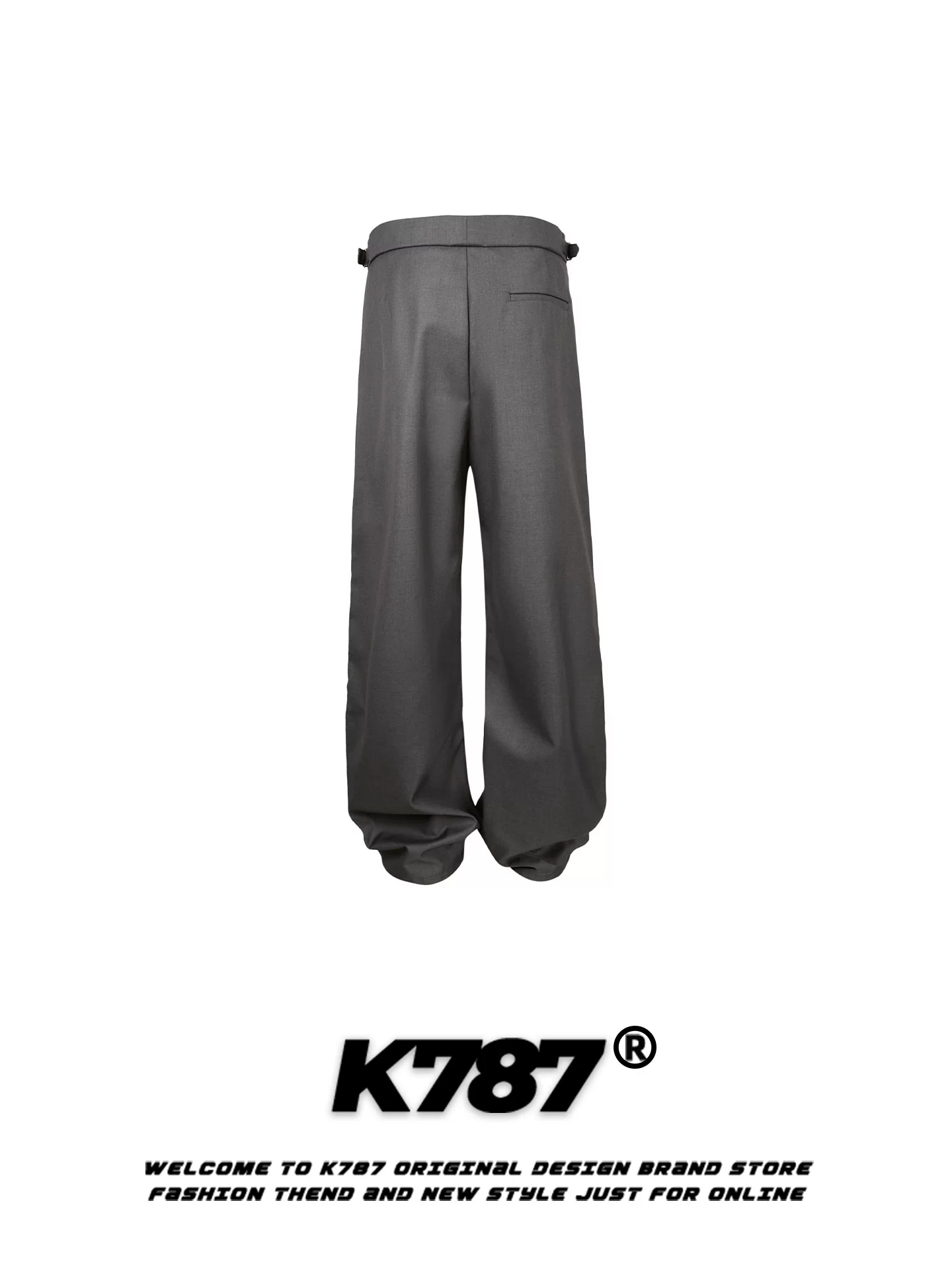 Quần âu kiểu Trung Quốc cổ điển K787 dành cho nam và nữ, quần âu unisex chất liệu satin trơn màu, dáng thẳng, kiểu dáng lịch sự.