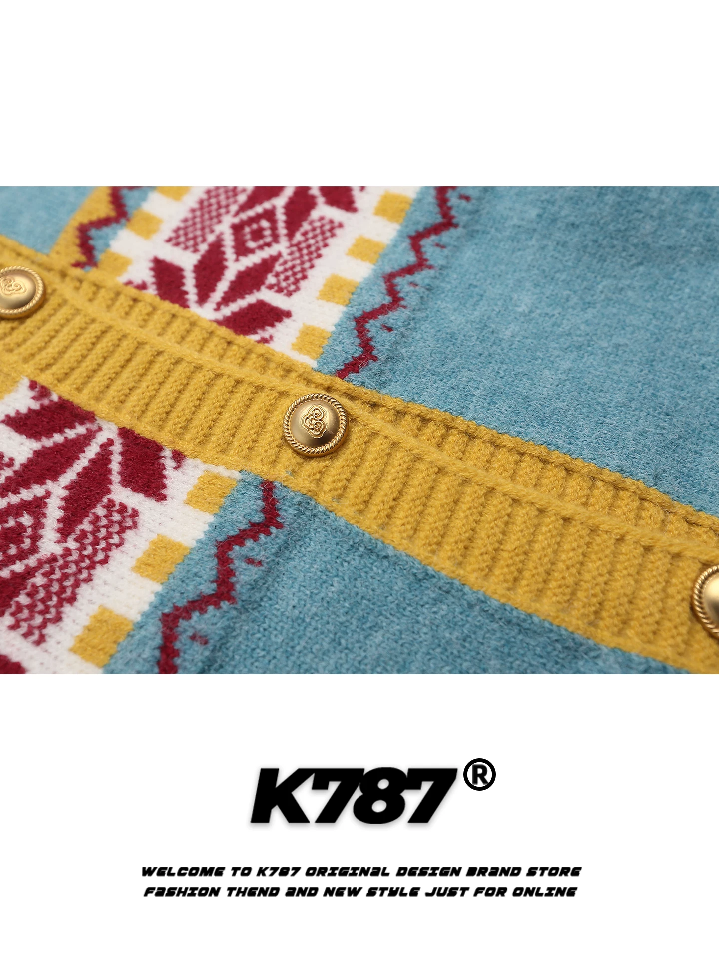 Áo len cardigan có mũ trùm đầu kiểu cổ điển Mỹ K787 dành cho nam và nữ, kiểu dáng rộng rãi và thoải mái, áo khoác dệt kim đi làm cho mùa thu.