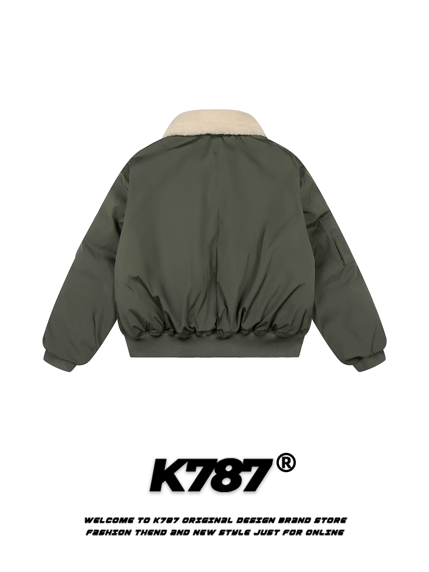 Áo khoác cotton cổ điển kiểu Mỹ K787 dành cho nam và nữ, áo khoác cotton dày dặn ấm áp kiểu dáng thời trang dành cho cặp đôi.