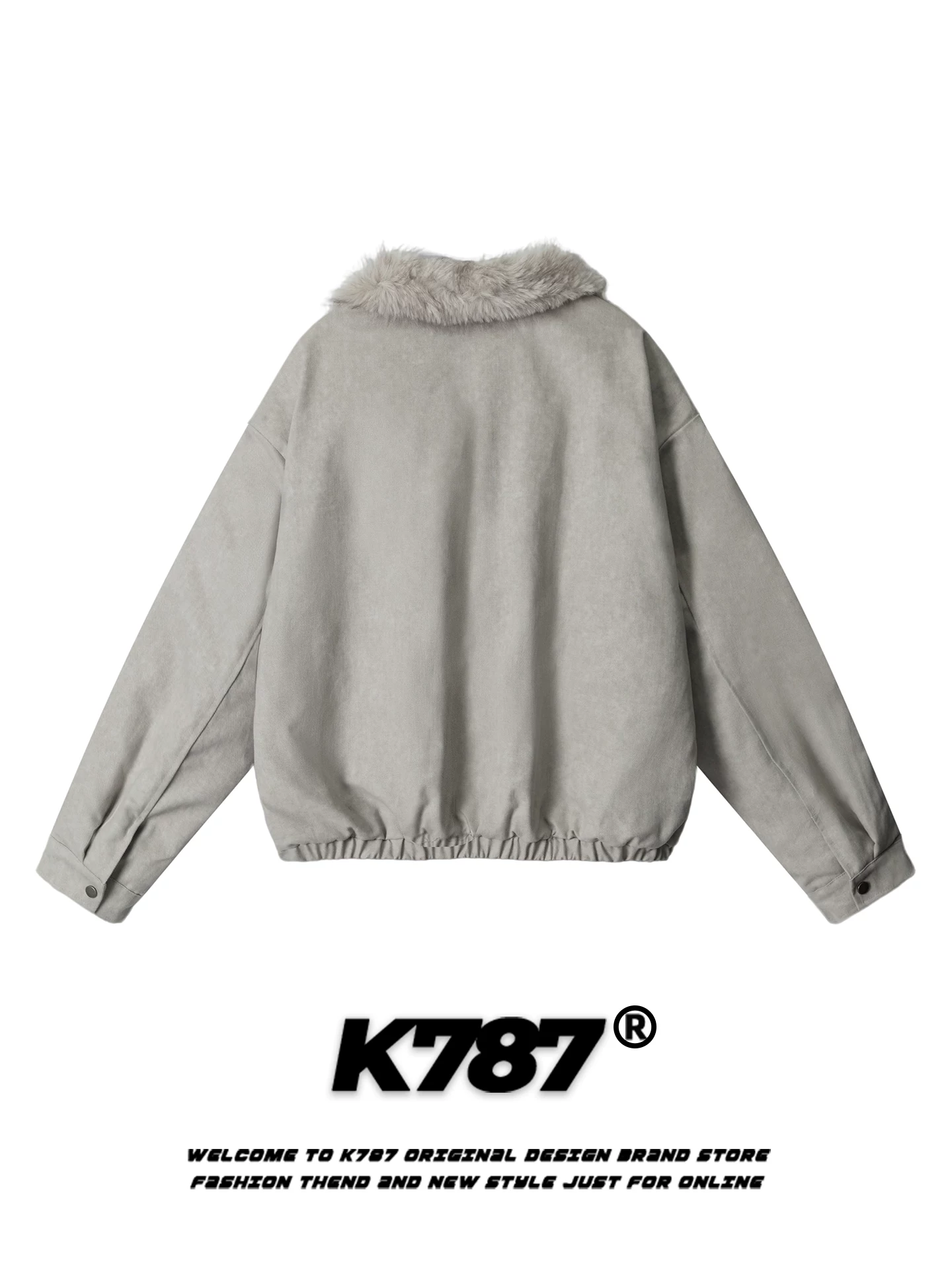 Áo khoác cotton cổ điển kiểu Mỹ K787, thiết kế phá cách, dành cho nam và nữ, thương hiệu thời thượng, áo khoác cotton dày dặn, ấm áp cho mùa đông.