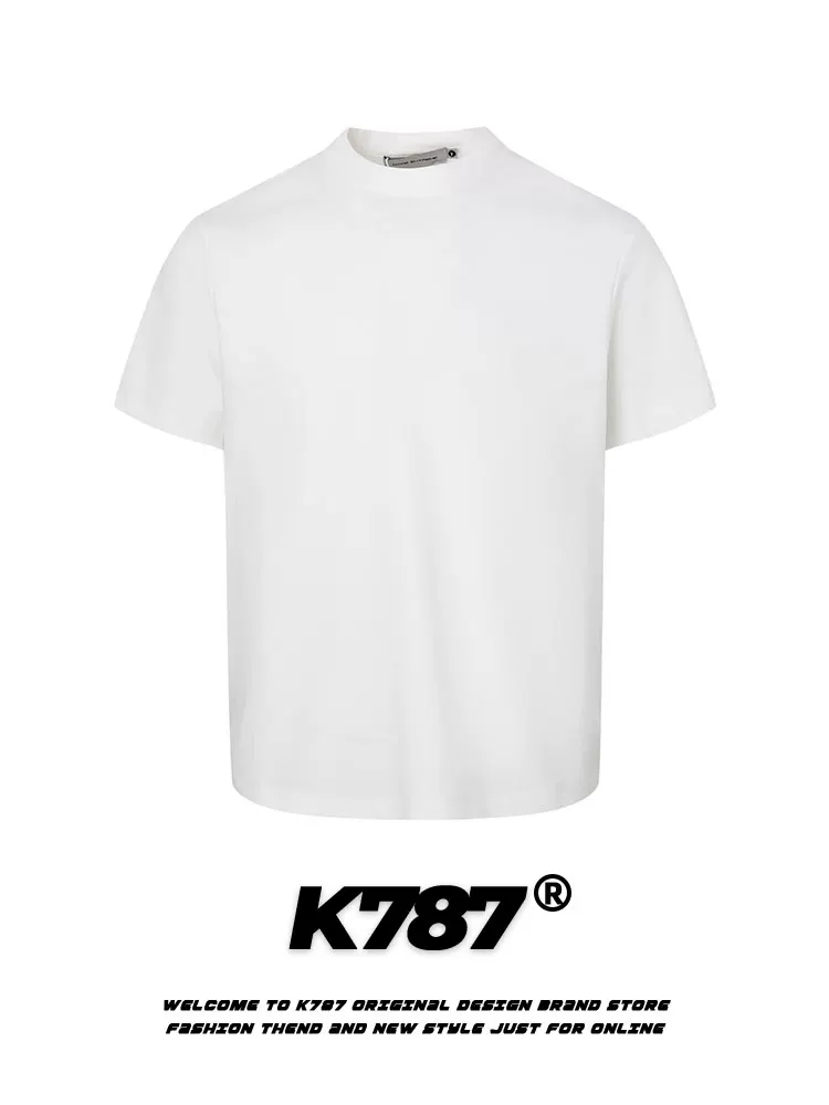 K787 Áo thun ngắn tay in hình bướm phong cách đường phố Mỹ dành cho nam và nữ, phong cách lười biếng, áo thường ngày vai thường cho mùa hè.