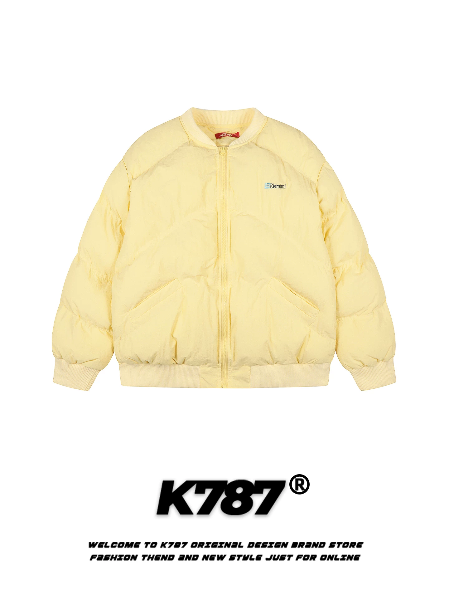 Áo khoác phao nữ kiểu Mỹ cổ điển K787, chất liệu dày dặn, kiểu dáng dễ thương, unisex, màu kẹo ngọt, phong cách thường ngày, đa năng, áo khoác cặp đôi bằng cotton.