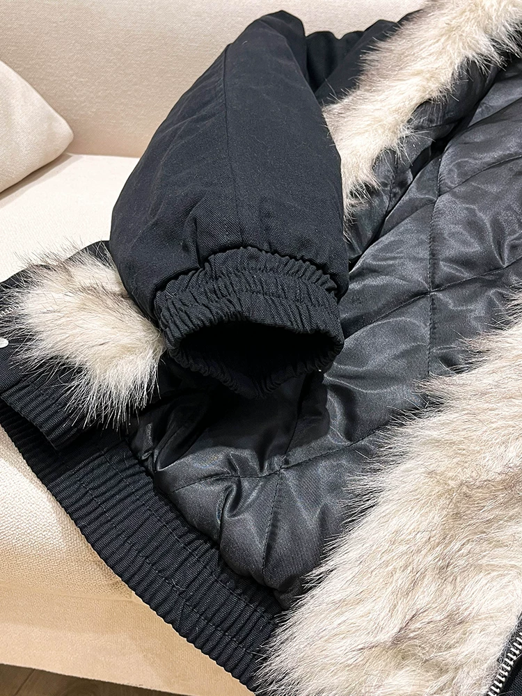 K787 Áo khoác cotton dày có mũ trùm đầu phong cách Trung Hoa kiểu Mỹ cổ điển có đệm dày mùa đông áo khoác cotton ngắn cleanfit