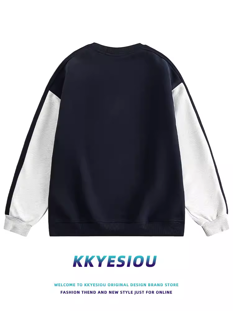 Áo khoác thể thao phong cách retro Mỹ KKyesiou, kiểu dáng đường phố, unisex, rộng rãi, dành cho cặp đôi, mùa thu