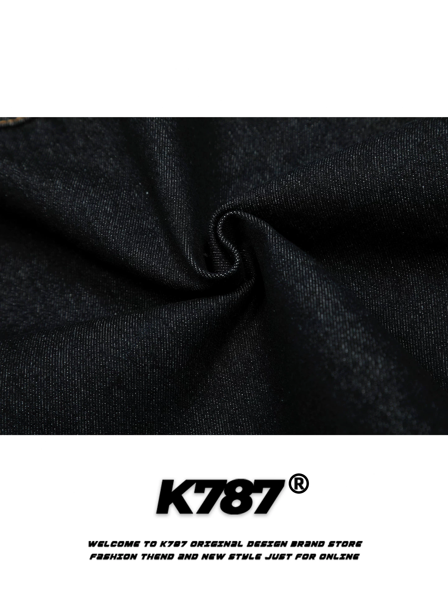 Áo khoác denim cổ điển kiểu Mỹ K787, chất liệu denim đã qua xử lý, dáng rộng, phong cách casual, thiết kế phá cách, thời thượng, dành cho nam và nữ, áo đôi.