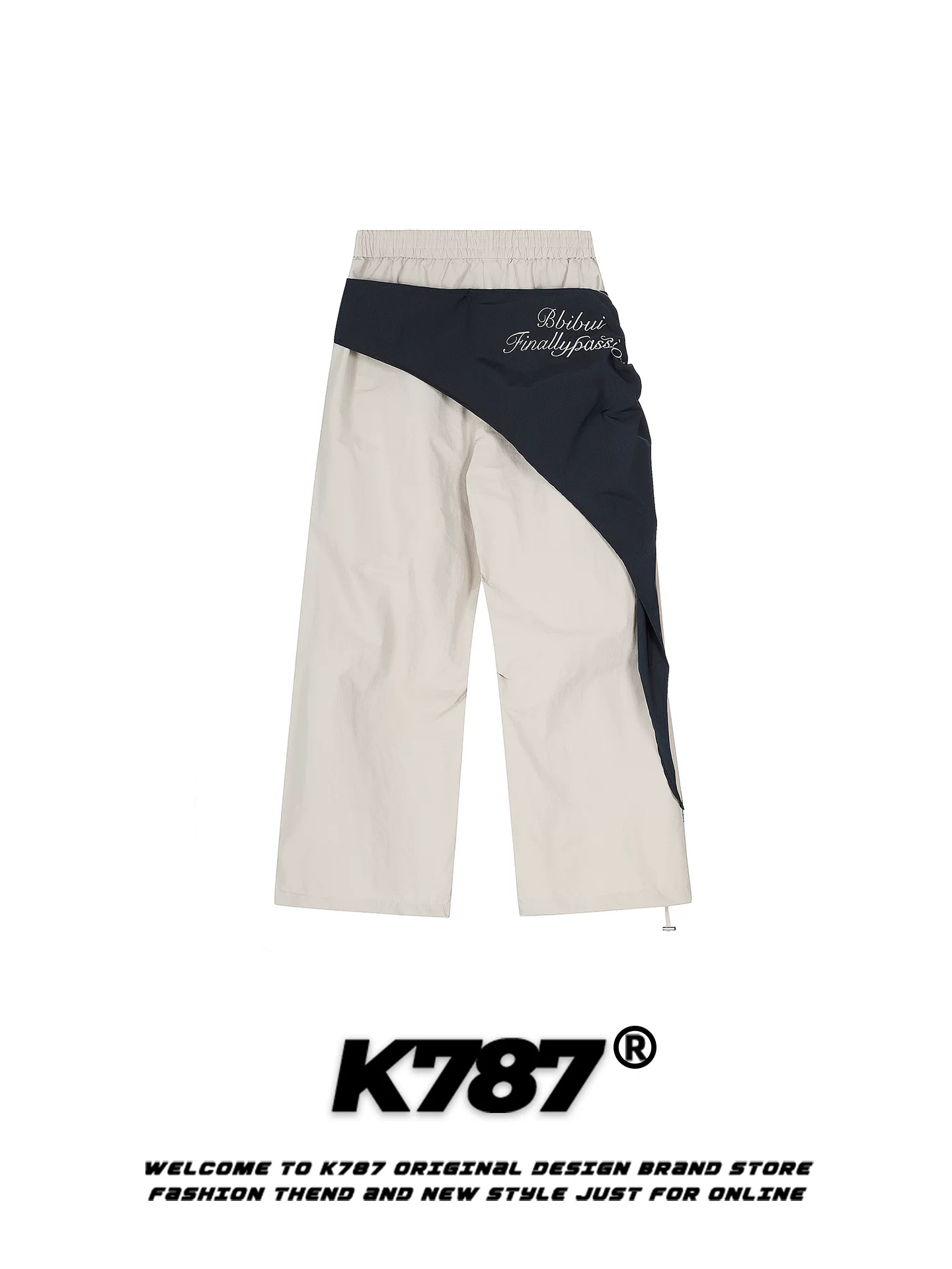 Quần dù sọc kiểu Mỹ cổ điển K787 unisex, thời trang, rộng rãi, thích hợp cho khiêu vũ jazz và thể thao