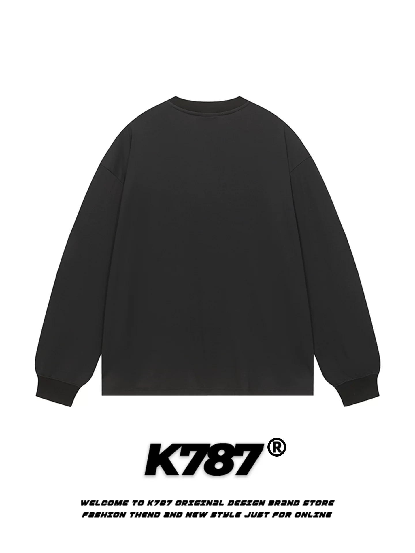 K787 Áo thun dài tay cổ chữ V in họa tiết cổ điển kiểu Mỹ dành cho nam và nữ, áo thun dáng rộng phong cách thể thao theo xu hướng quốc gia dành cho cặp đôi