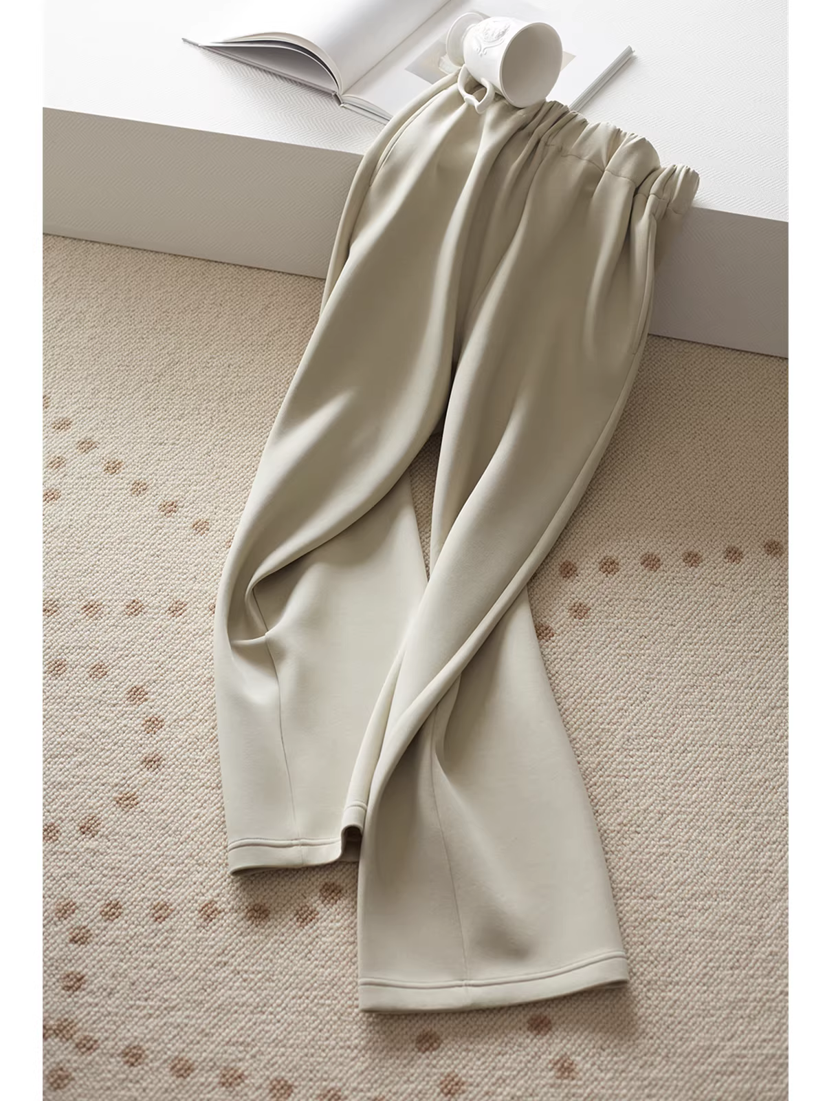 Quần lụa lyocell cotton dài sợi Xinjiang, kiểu dáng rộng/quần ống đứng, chất liệu thoải mái!