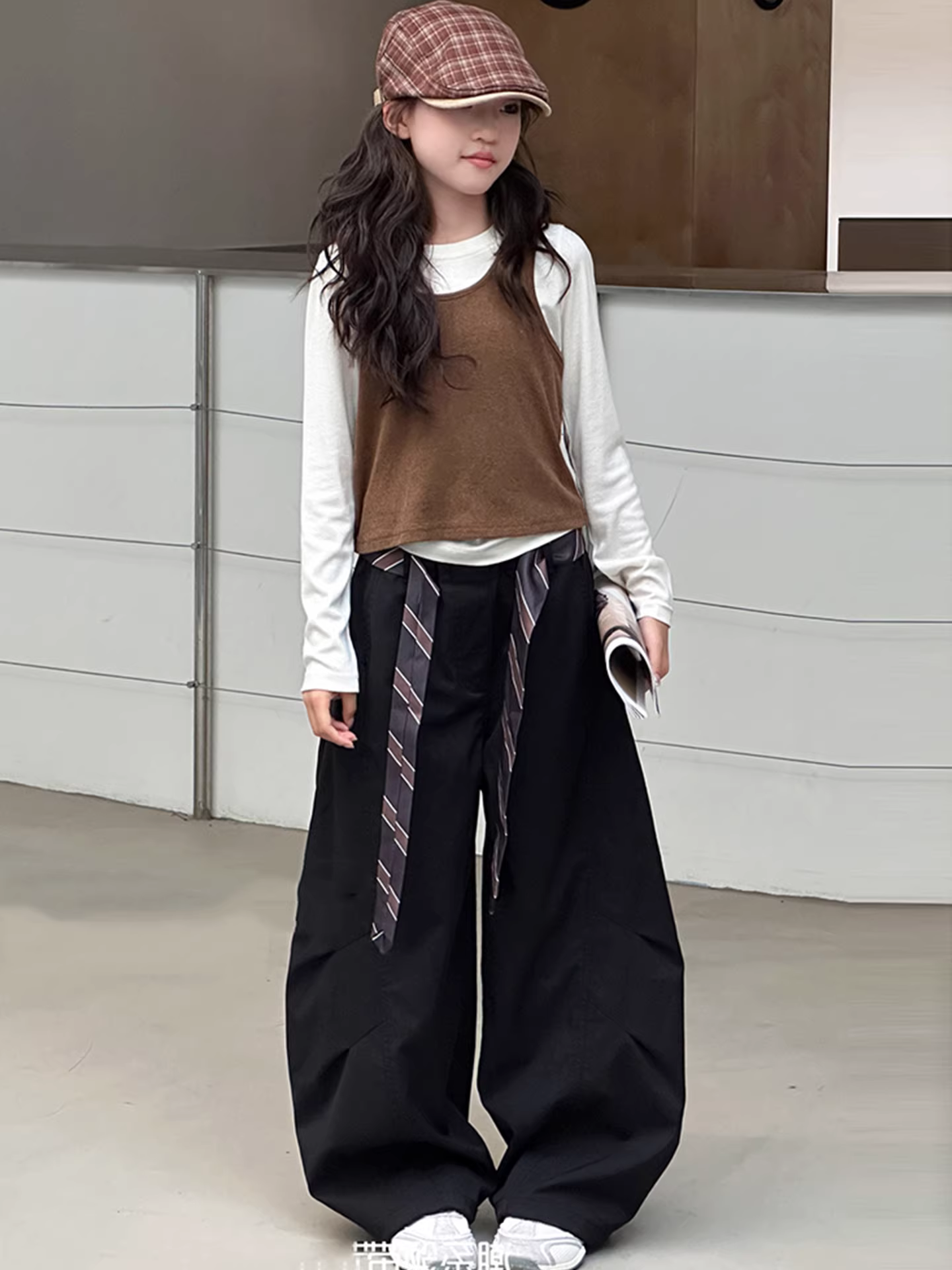 Quần kiểu Mỹ cổ điển cao cấp dành cho bé trai và bé gái, quần âu có thiết kế độc đáo, quần ống rộng đa năng và mềm mại.