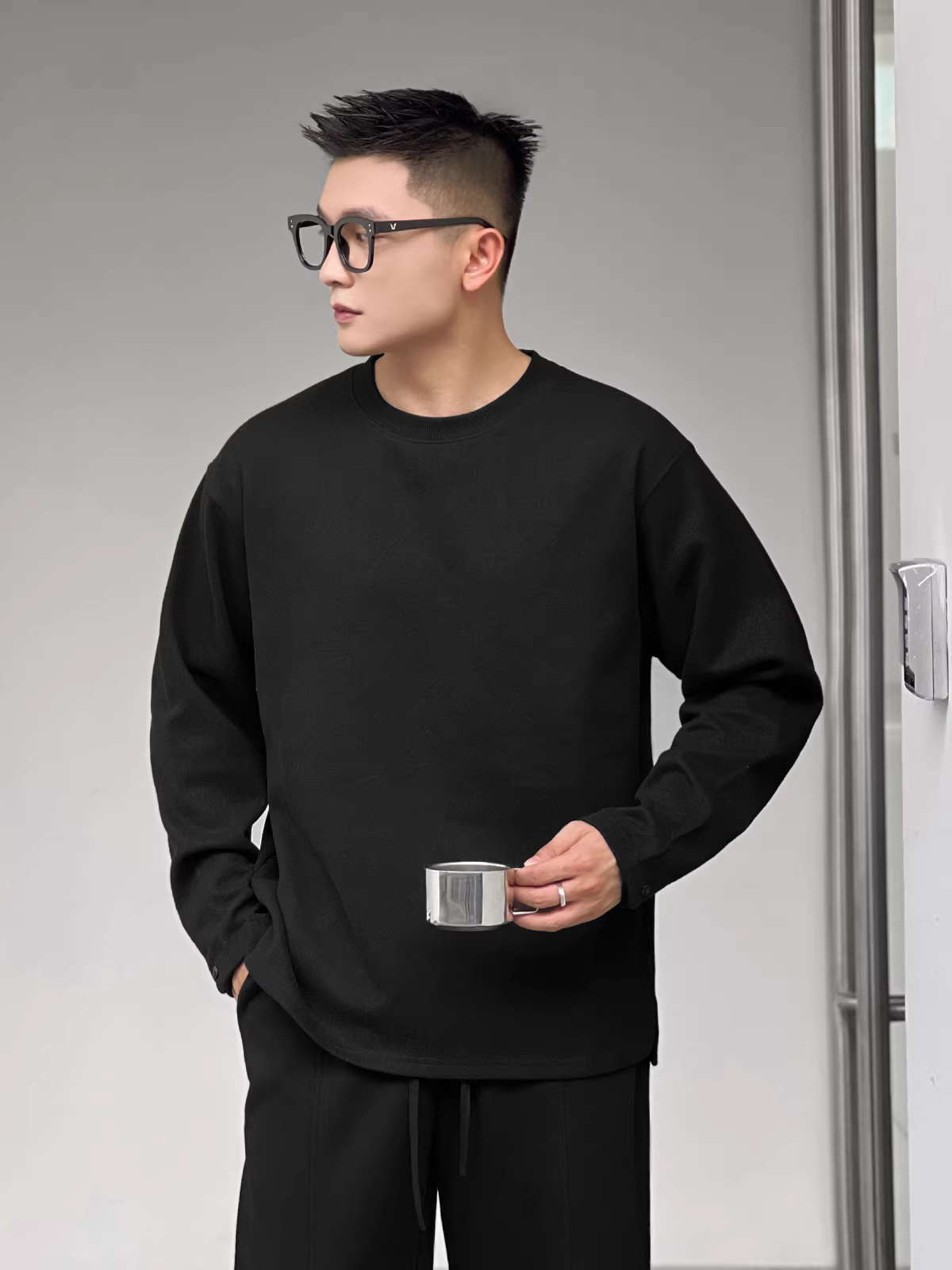 Trang phục số 22: Áo thun dài tay giữ nhiệt mùa đông dành cho nam giới, lớp lót giữ nhiệt giữ ấm