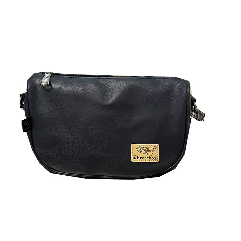 Túi đeo vai nam phong cách Hàn Quốc Nhật Bản ba ngăn, túi đeo chéo nam thời trang cá tính, túi điện thoại có khóa kéo cổ điển