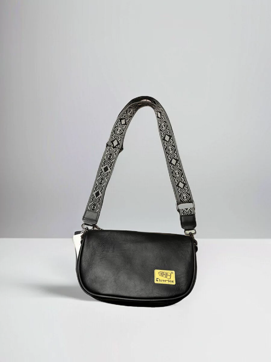 Ba hộp túi đeo chéo nam đơn giản kiểu Hàn Quốc mới, túi đeo vai kiểu bánh bao cổ điển, túi yên ngựa đi làm, túi xách nam.