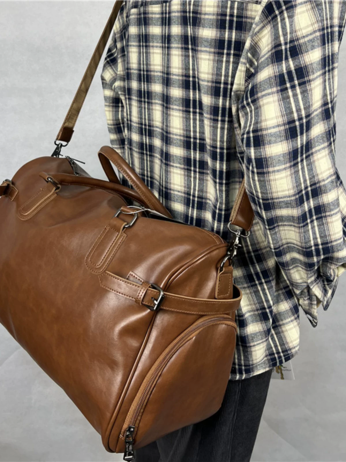 Ba hộp túi xách nam thời trang, túi đeo chéo du lịch thương hiệu thời thượng, túi đựng giày, túi đựng hành lý khô và ướt