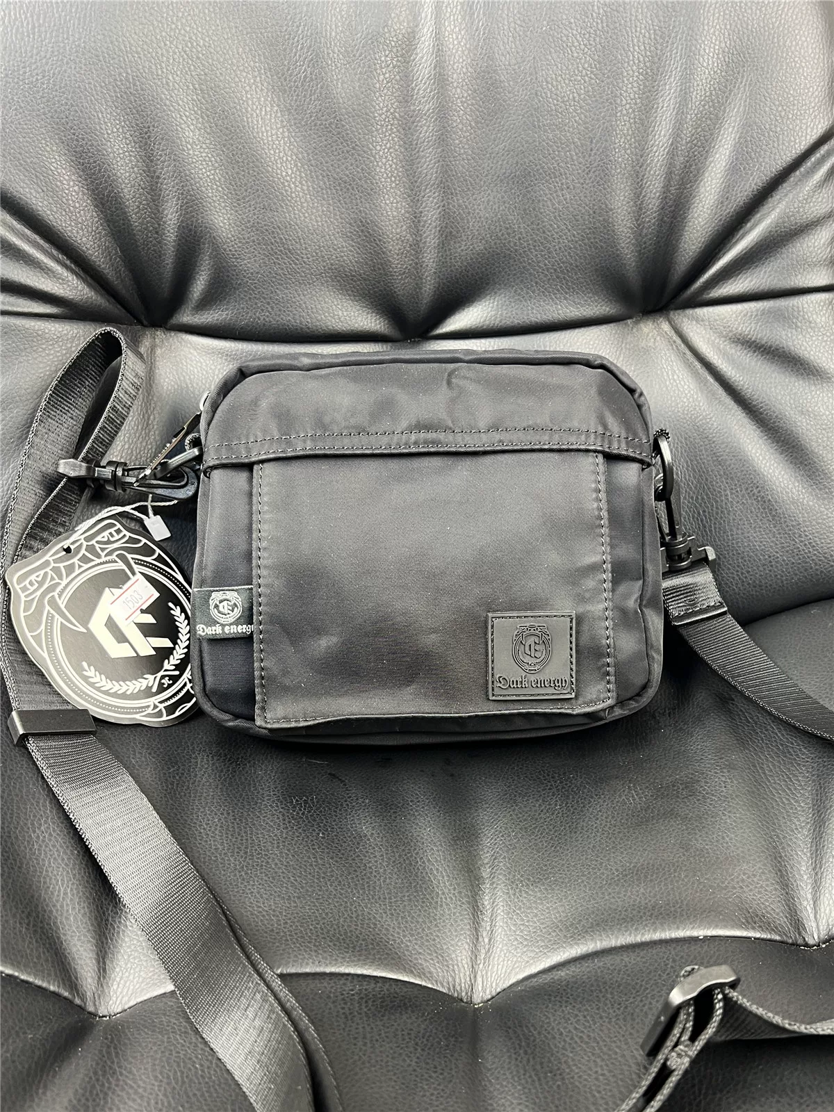 Túi nhỏ hợp thời trang Dark Energy Nhật Bản và Hàn Quốc, túi đeo chéo bằng nylon thời trang, túi đeo vai mini kiểu Nhật thông thường dành cho nam, ba lô đựng điện thoại chống nước