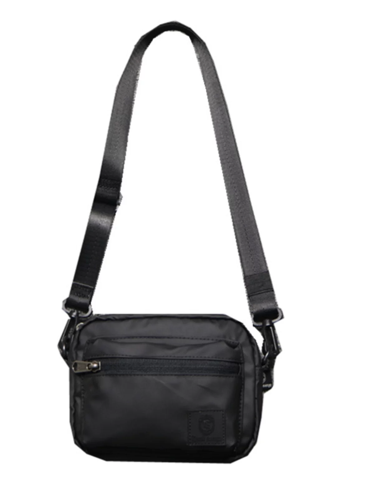 Túi đeo chéo nam vải Oxford chống nước Dark Energy Trend, túi đeo chéo nhỏ, túi đeo chéo thường ngày màu đen, ví đựng tiền xu