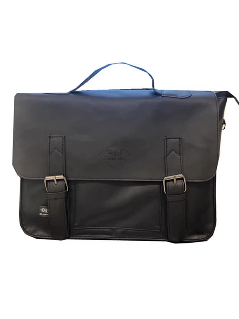 Túi xách nam phong cách Nhật Bản ba ngăn kiểu retro, túi đeo vai công sở, túi đeo chéo nữ, cặp đựng tài liệu, túi đựng máy tính