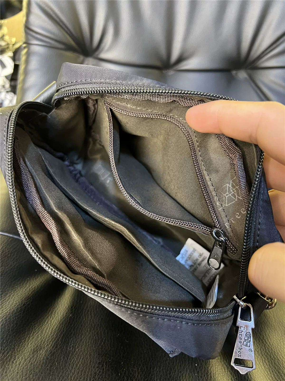 Túi đeo chéo nam nylon thời trang threebox phong cách Nhật Bản dành cho giới trẻ unisex túi đeo vai ruy băng túi đựng điện thoại nhẹ