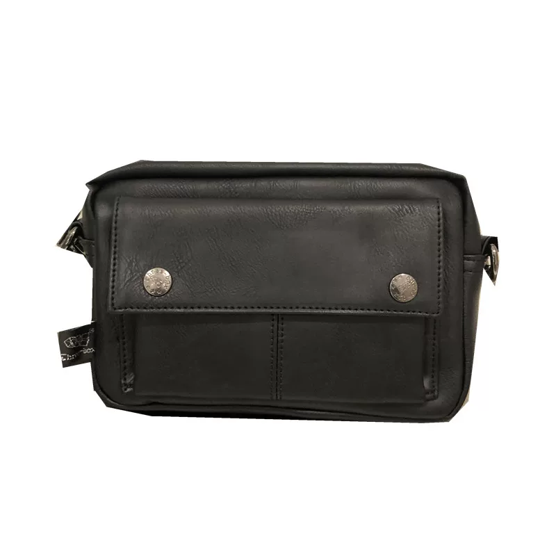 Túi đeo vai nam phong cách Nhật Bản threebox, túi đeo chéo có dây ruy băng thương hiệu thời trang, ba lô nhỏ ngoài trời theo phong cách hip-hop cổ điển