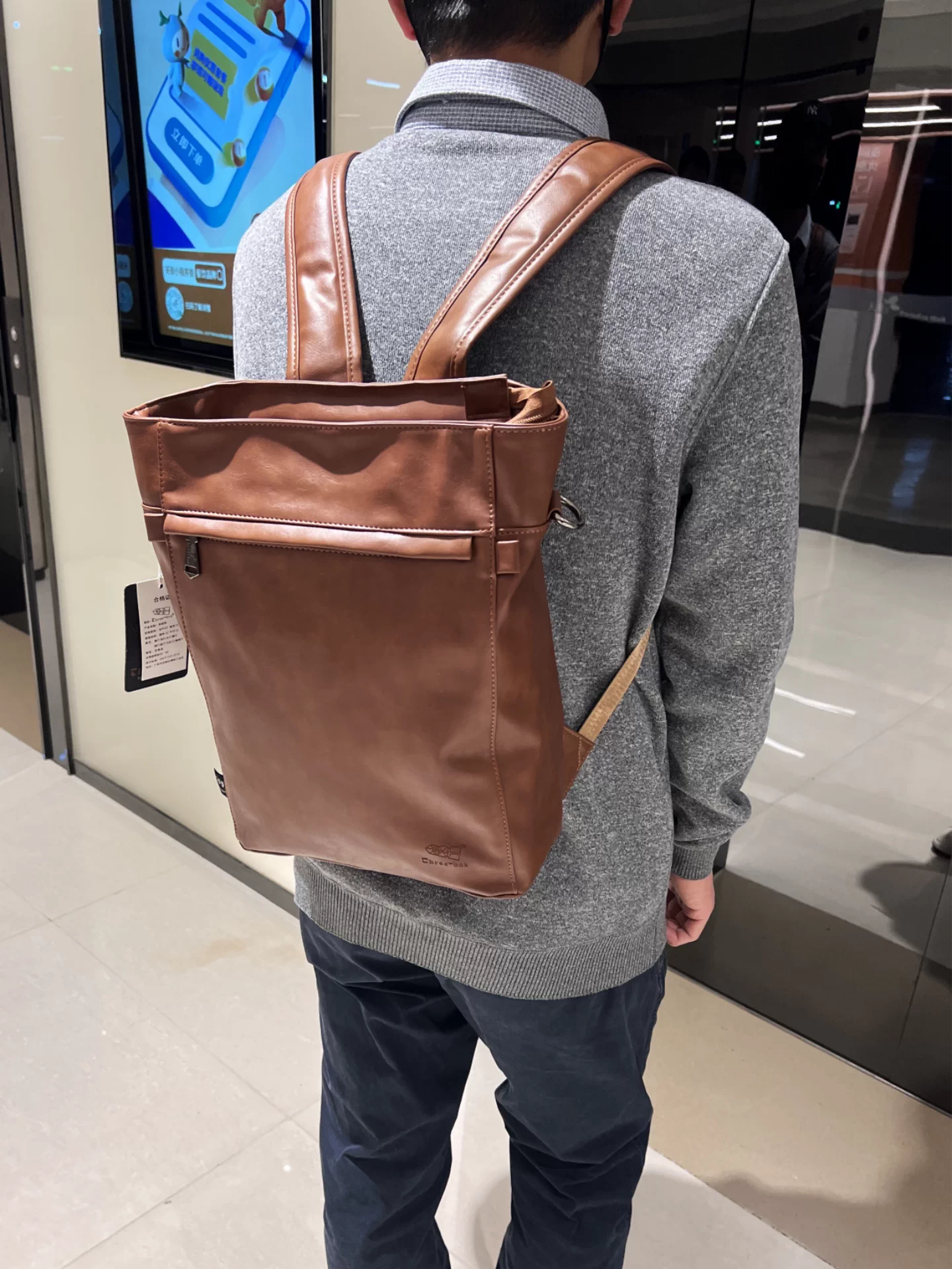 2026 Ba lô đa chức năng phong cách retro dành cho nam giới Ba lô đi làm sức chứa lớn dành cho sinh viên Túi đeo chéo vai đa năng Túi xách nam