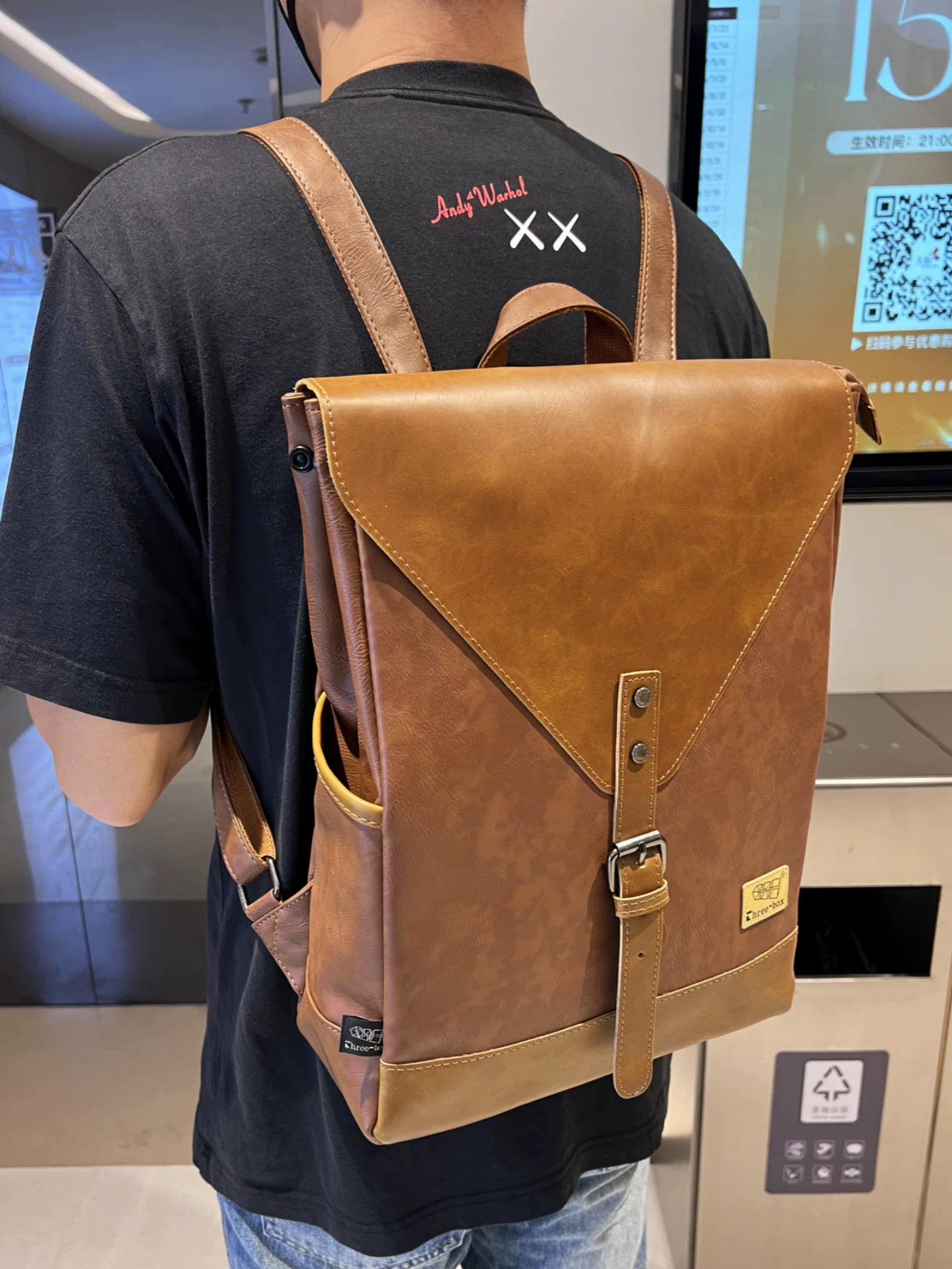 Ba lô nam cá tính ba ngăn, phong cách retro, thời trang, balo đựng laptop đi làm, du lịch, học sinh, dung tích lớn