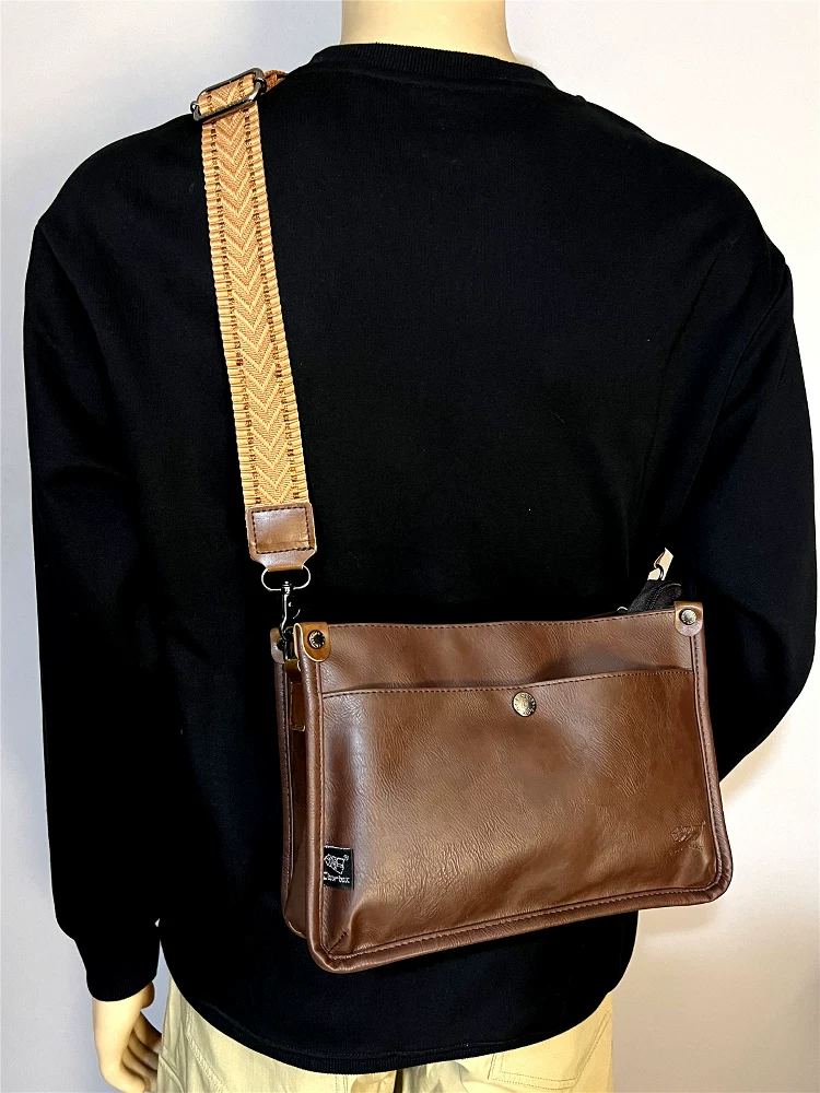 Ba hộp ba lô da mềm đeo chéo nam mới, túi đeo vai kiểu dáng đa năng phong cách Hàn Quốc và Nhật Bản, túi xách nữ đơn giản, hợp thời trang theo phong cách retro.