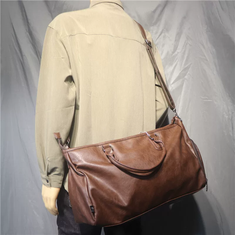 Túi xách nam thời trang ba ngăn, phong cách thường ngày, công sở, dung tích lớn, du lịch, đeo vai, đeo chéo