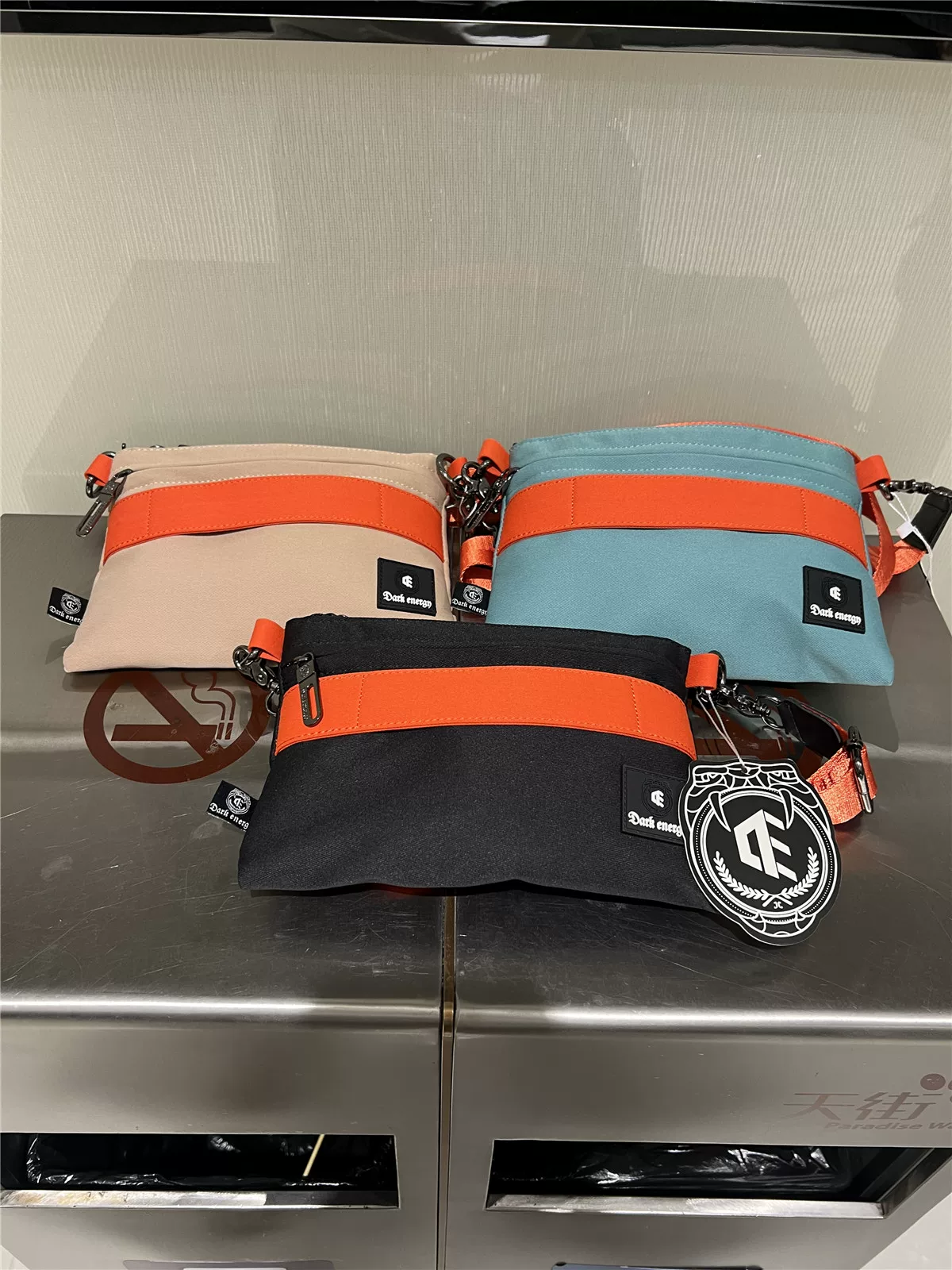 Dark Energy Thời trang mùa hè Túi vải đeo chéo đựng điện thoại Phong cách Nhật Bản Unisex Clutch Túi xách đeo vai hợp thời trang